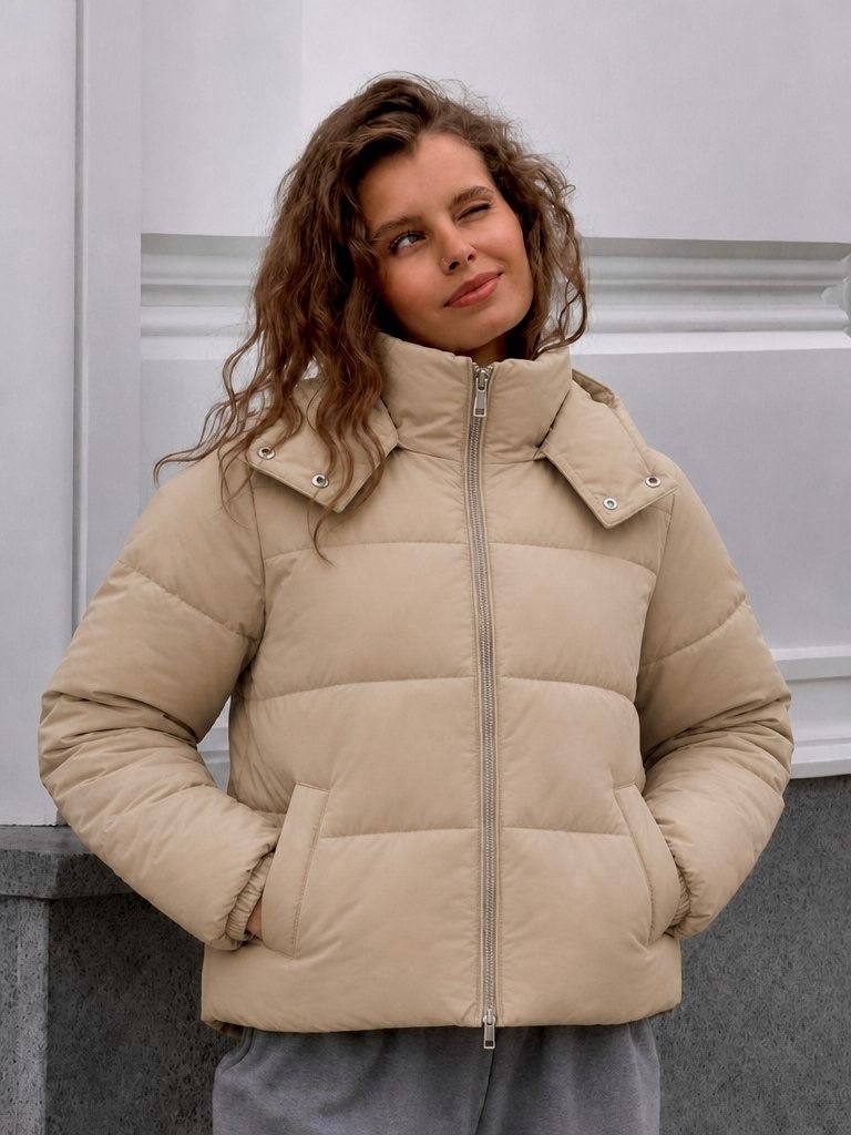 куртка женская,куртка,черный пуховик,одежда в стиле