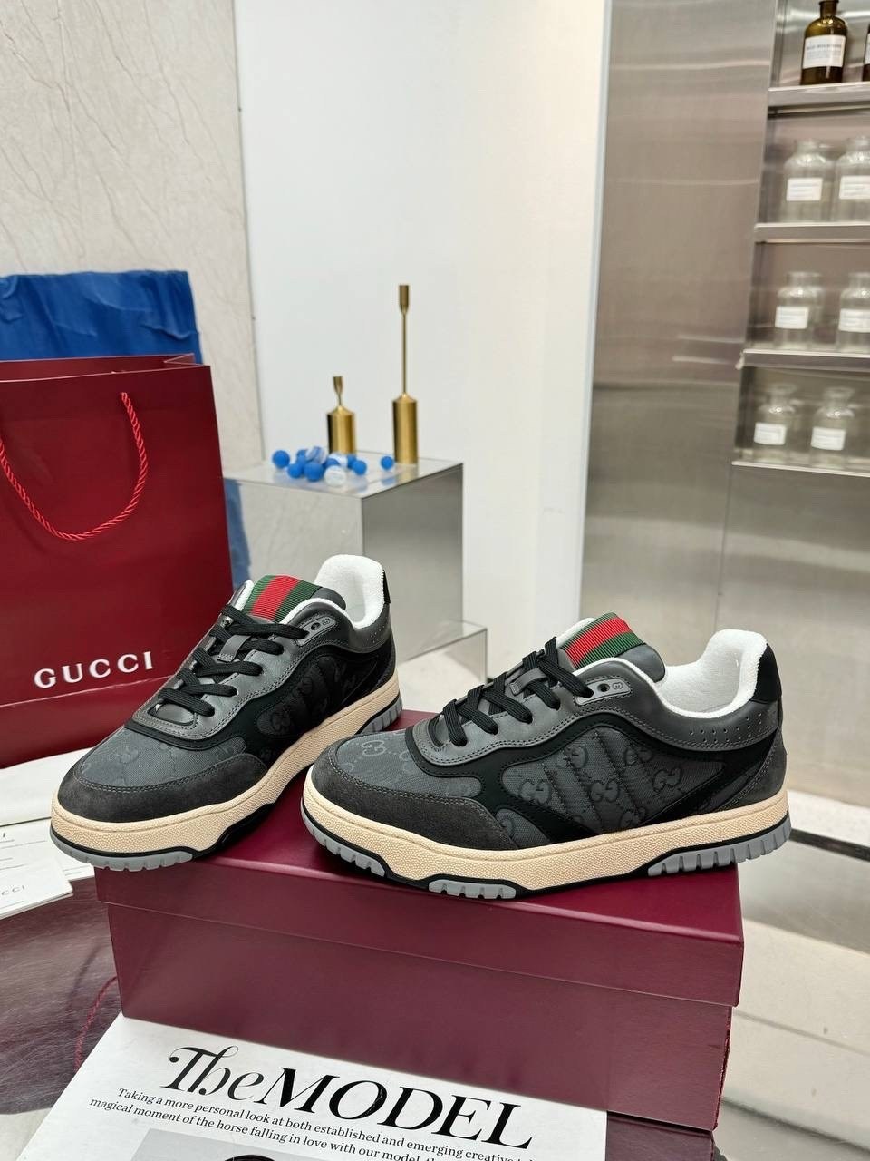 кроссовки gucci gucci кроссовки gucci,мужские кроссовки gucci,men's gucci re-web sneaker in grey gg nylon gucci,кроссовки gucci,men's gucci re-web sneaker ingrey gg nylon gucci
