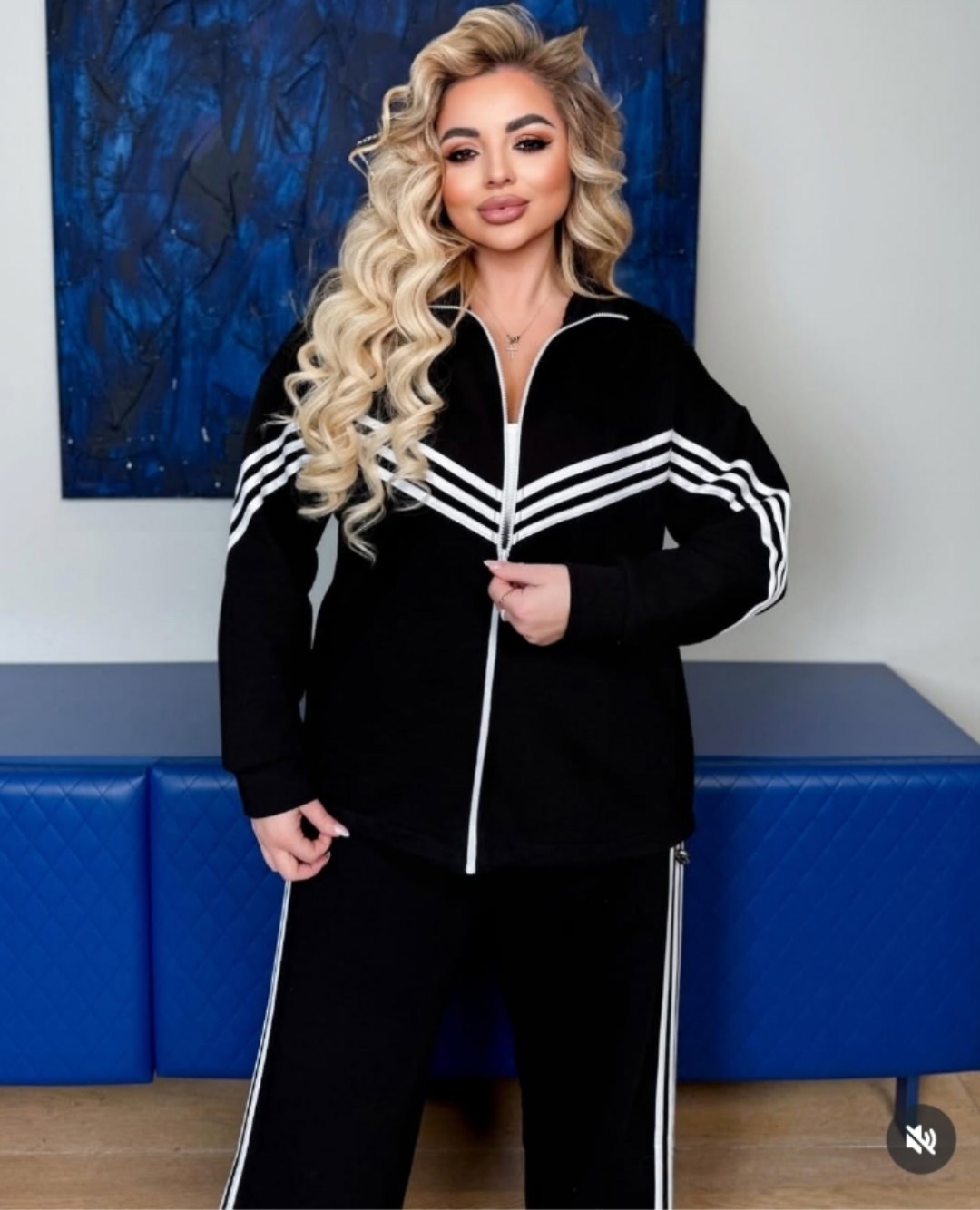 спортивный костюм больших размеров с брюками паллацо janna collection,женский спортивный костюм больших размеров,костюм спортивный женский,спортивный костюм больших размеров с брюками паллацо janna co