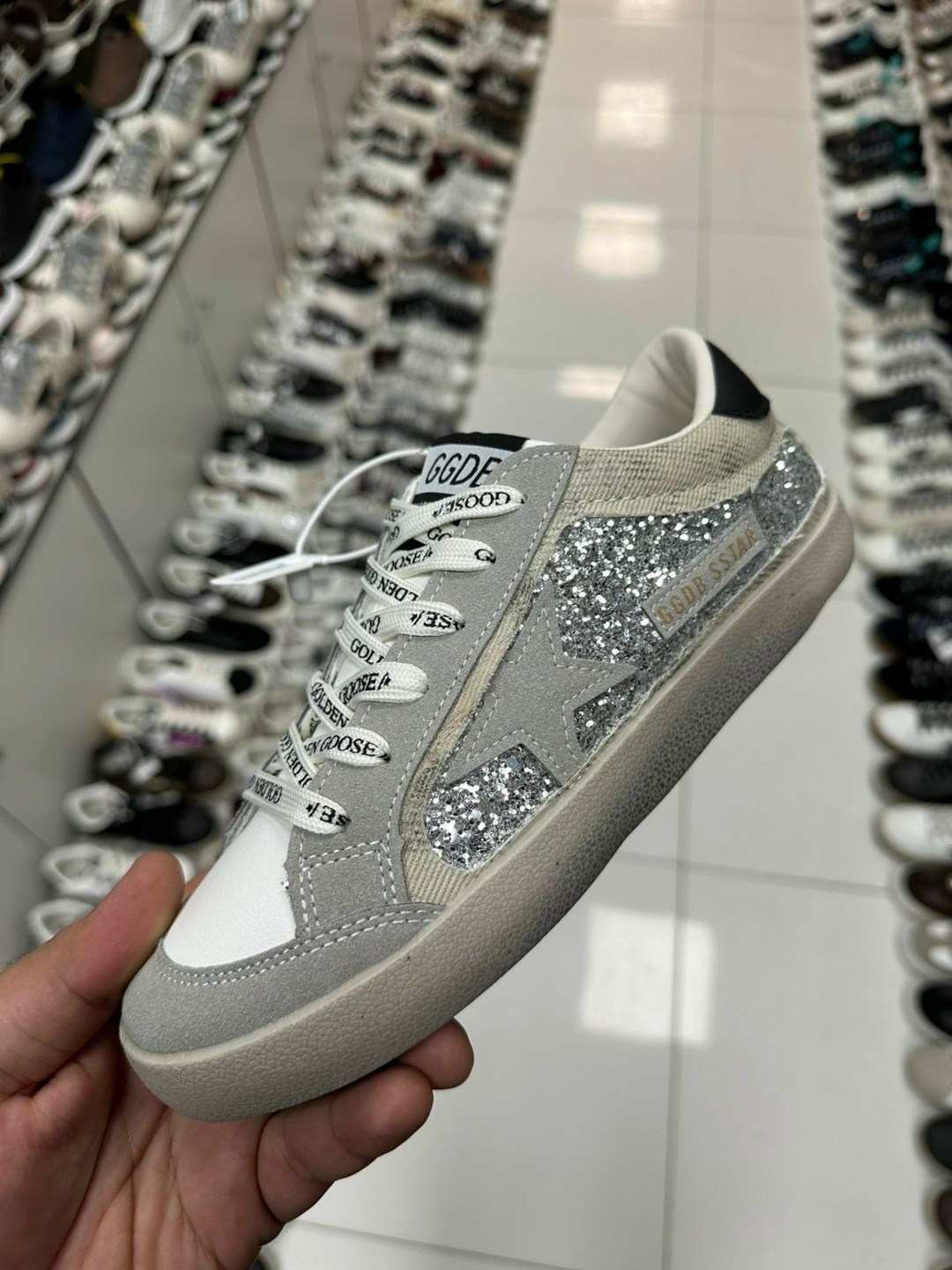 кроссовки golden goose,,golden goose super star,кеды golden goose,кроссовки vintage havana wow цвет camo glitter