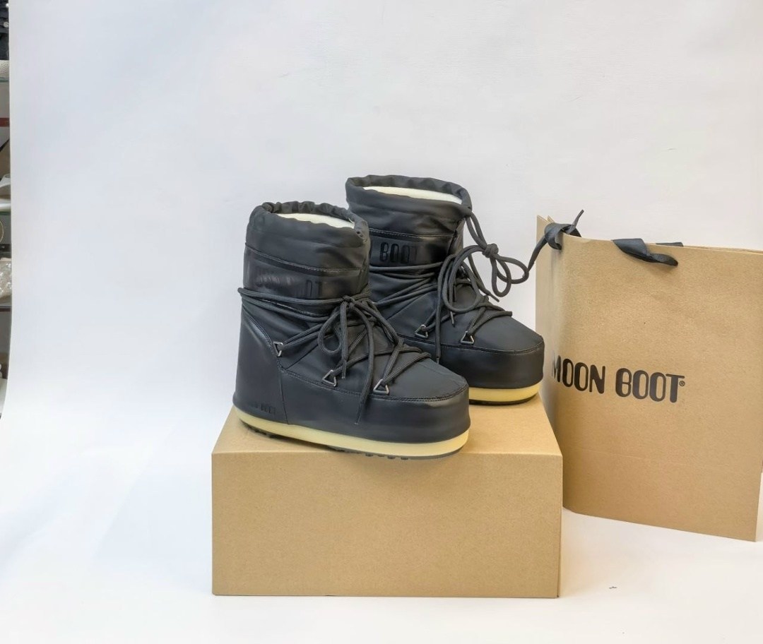 зимние сапоги moon boot бежевый,луноходы женские,moon boot низкие нейлоновые ботинки icon cream white,луноходы moon boot,ботинки луноходы