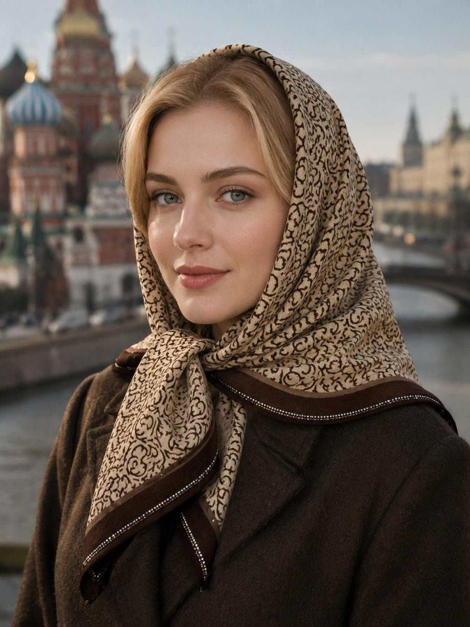 девушка,платки женские,платок серый,красивая русская женщина,платок летний
