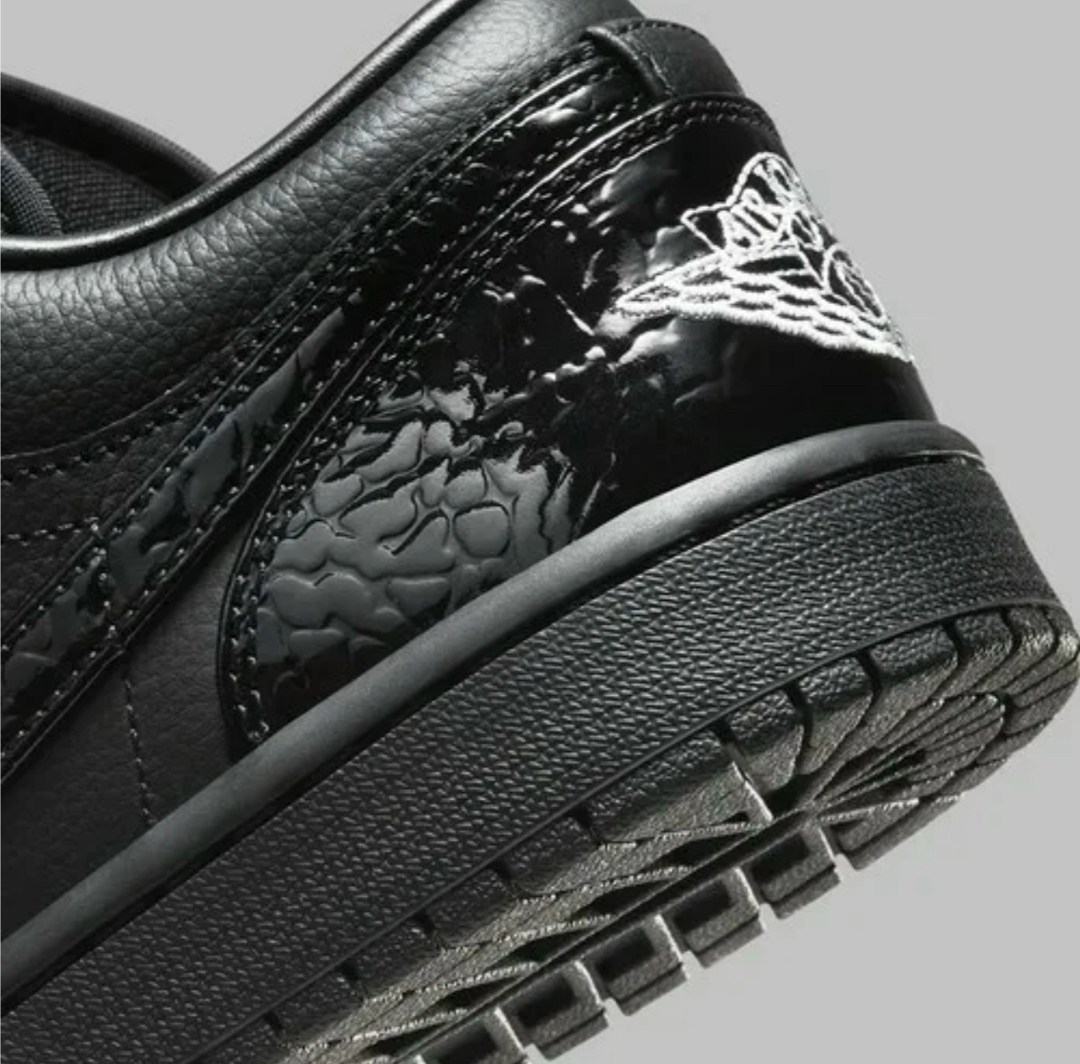 nike air jordan 1 low,nike air jordan 1 low se,air jordan 1 low,чёрные кроссовки nike air jordan 1 low se black croc,air jordan 1 low se
