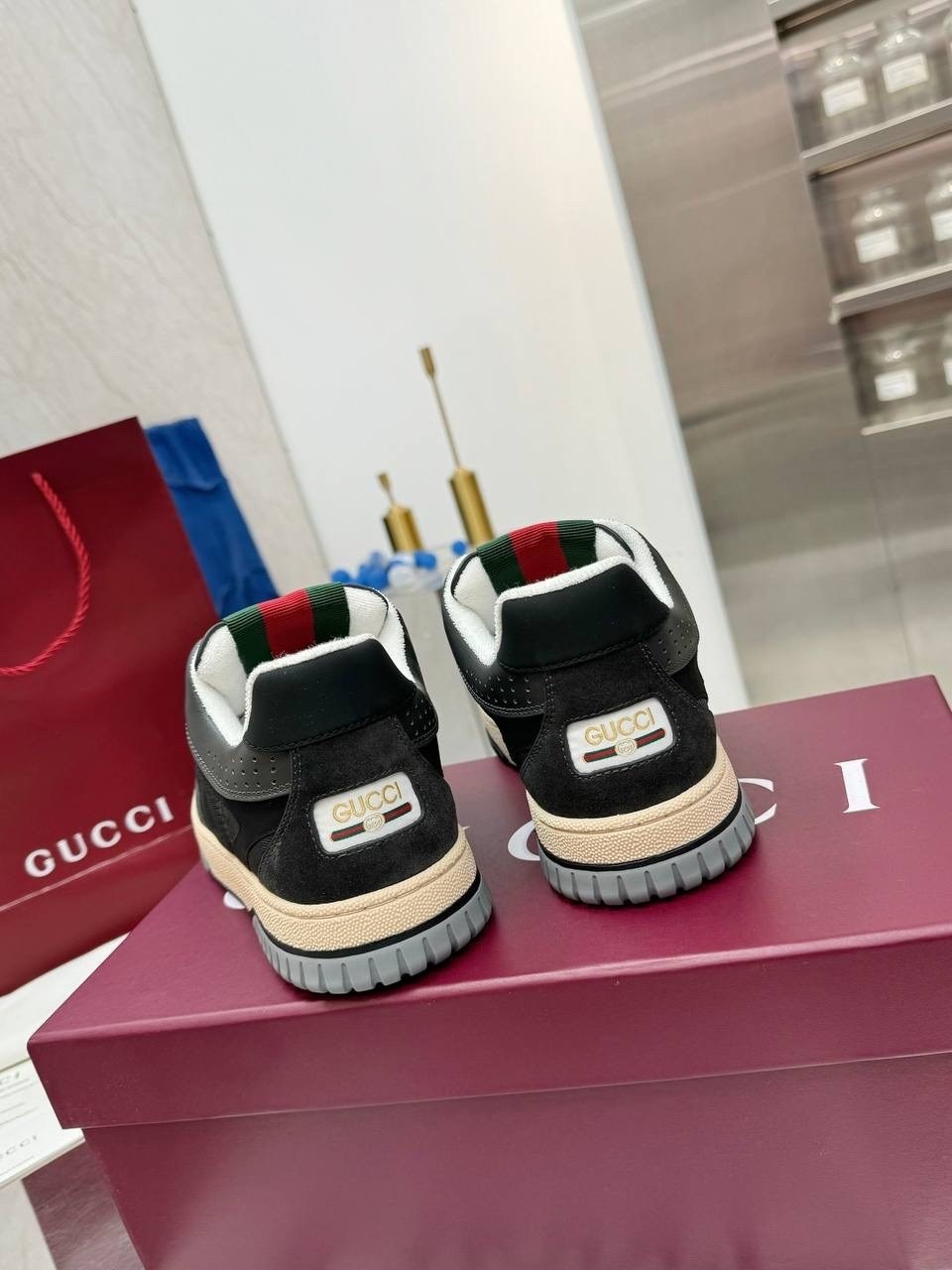 кроссовки gucci gucci кроссовки gucci,мужские кроссовки gucci,men's gucci re-web sneaker in grey gg nylon gucci,кроссовки gucci,men's gucci re-web sneaker ingrey gg nylon gucci