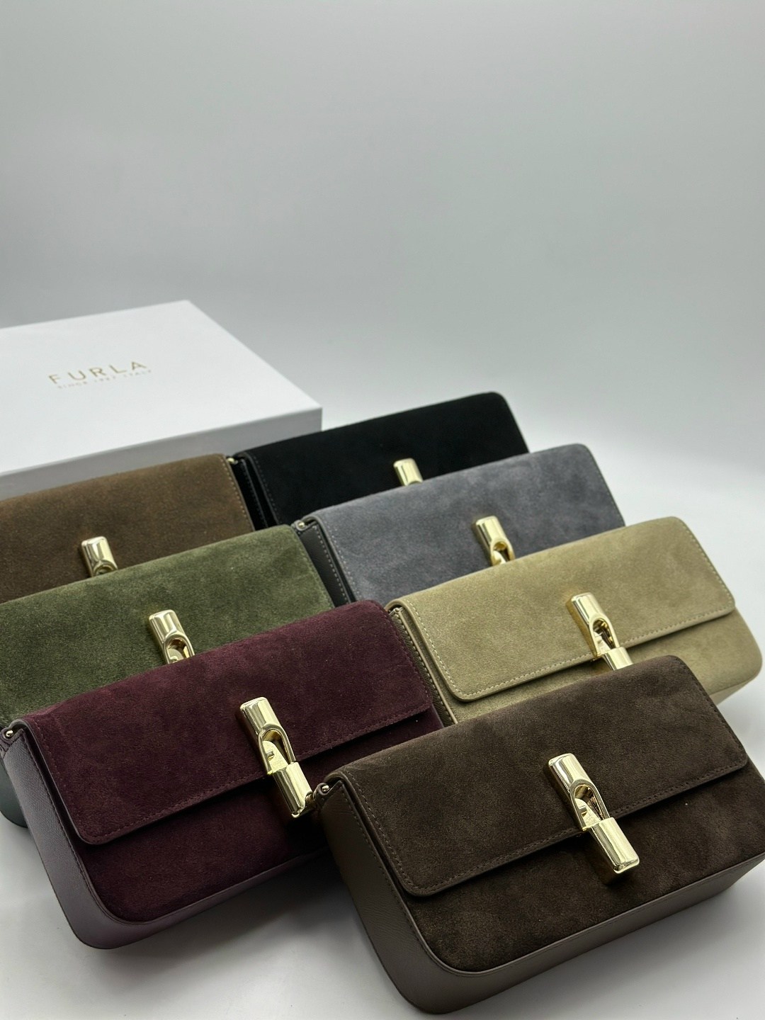 замшевая сумка,сумка женская furla,сумка коричневая замшевая,сумка,сумка из натуральной замши