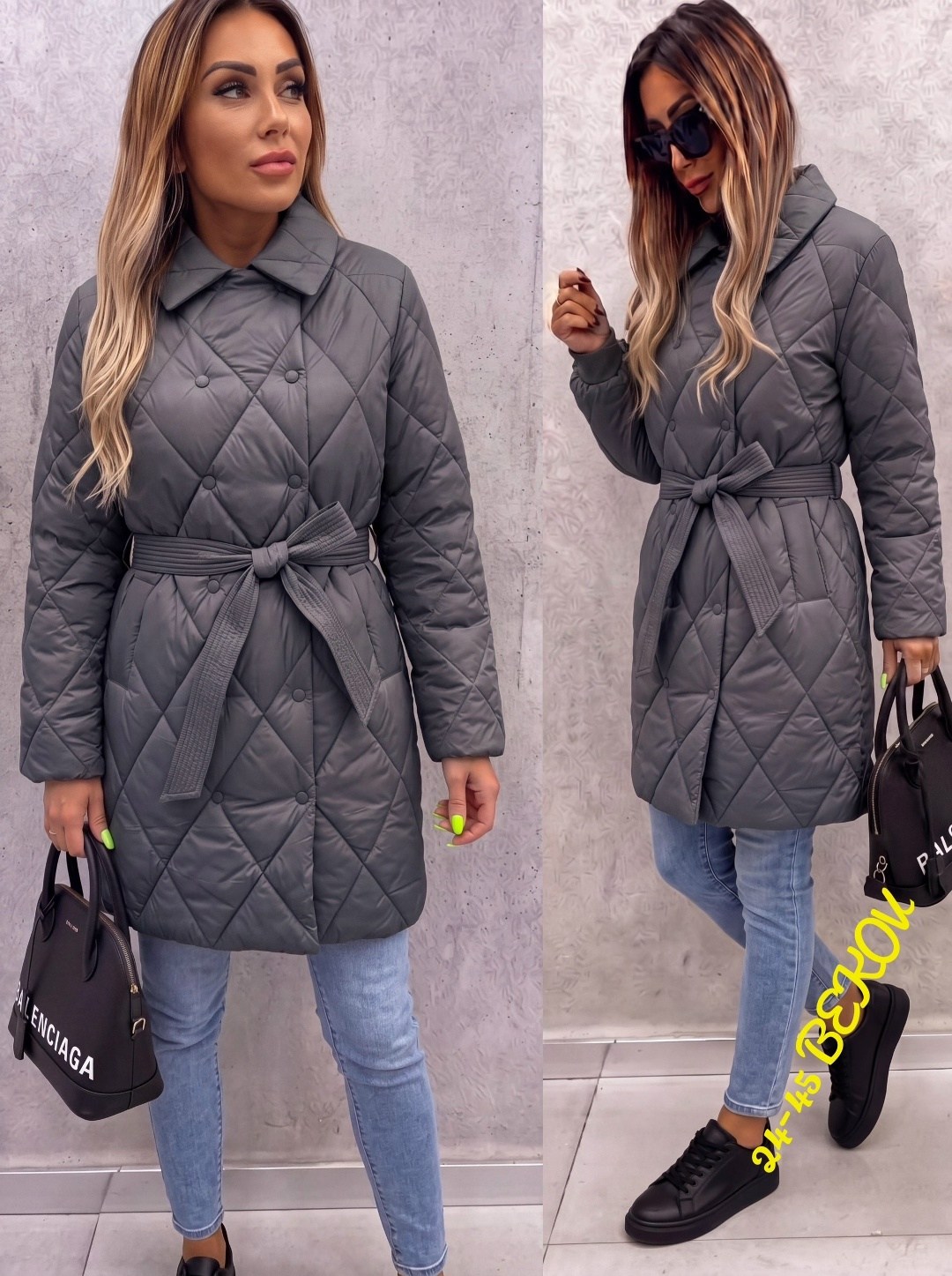 пальто стеганое плащ стеганый куртка женская весна dh fashion,пальто стеганое женское,удлиненная куртка,куртка женская,стеганое пальто