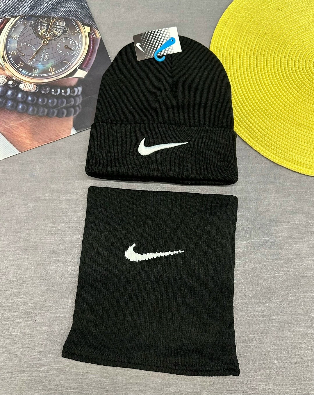шапка и снуд,шапка со снудом мужская,шапка со снудом nike,комплект шапка и снуд,комплект шапка со снудом