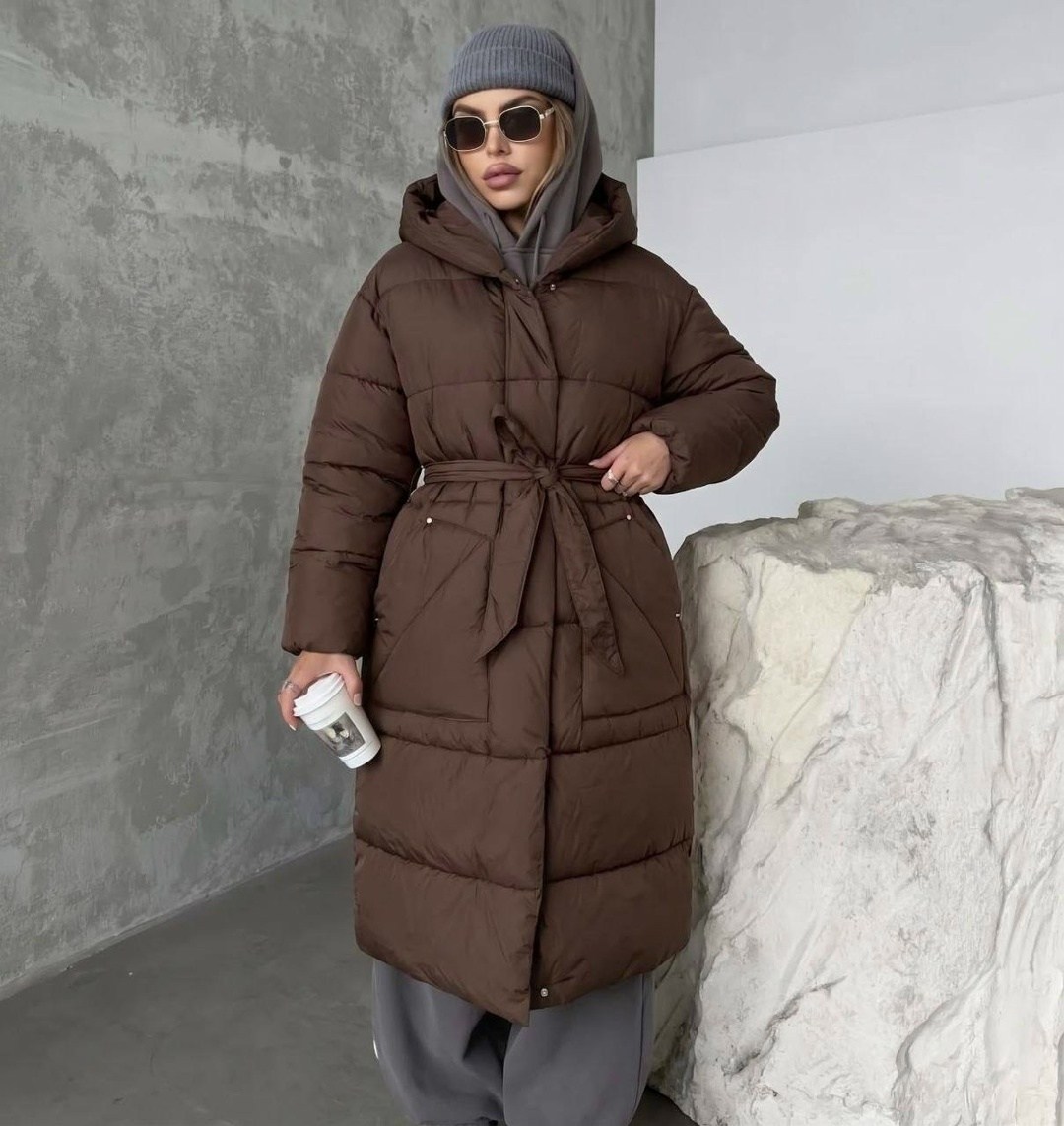 пуховик max mara,пуховик женский,пуховик для женщин,пуховик burberry,женское длинное пальто на белом утином пуху с капюшоном и поясом