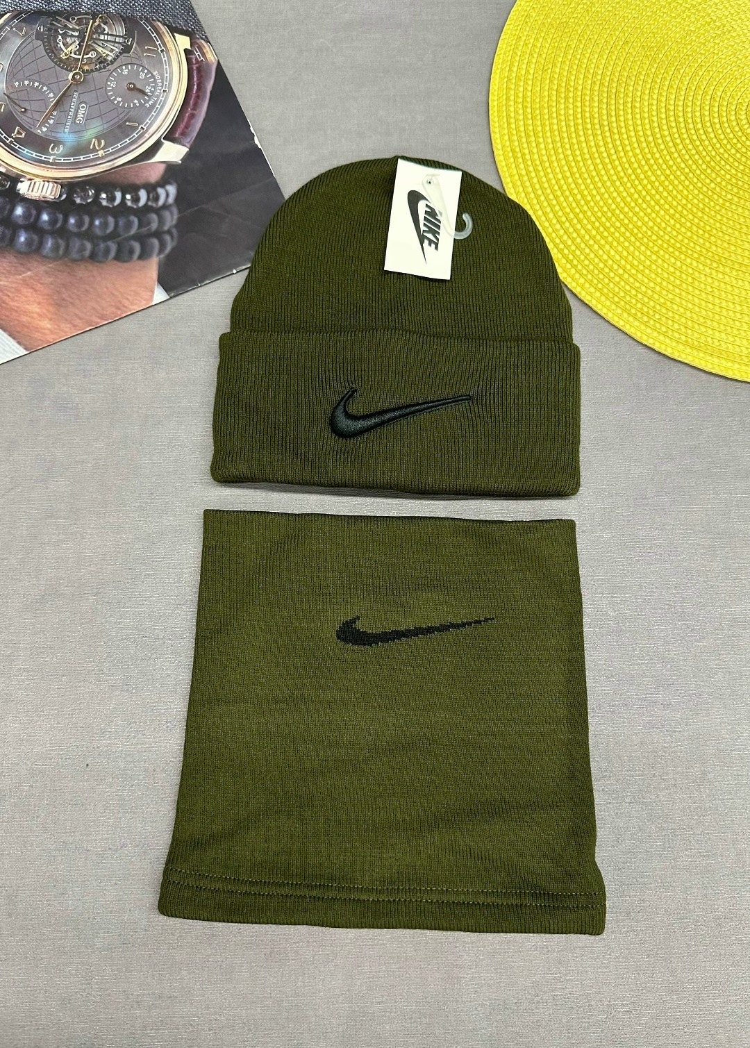 шапка и снуд,шапка со снудом мужская,шапка со снудом nike,комплект шапка и снуд,комплект шапка со снудом