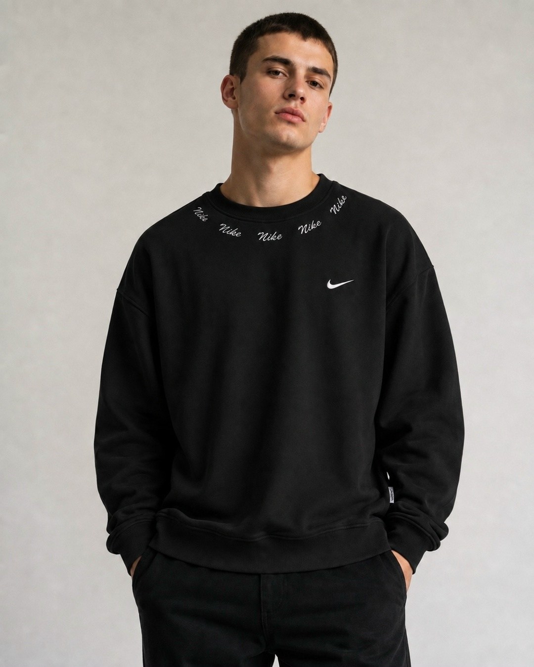 серый свитшот найк,серый свитшот,свитшот nike,мужской свитшот,свитшот серый мужской