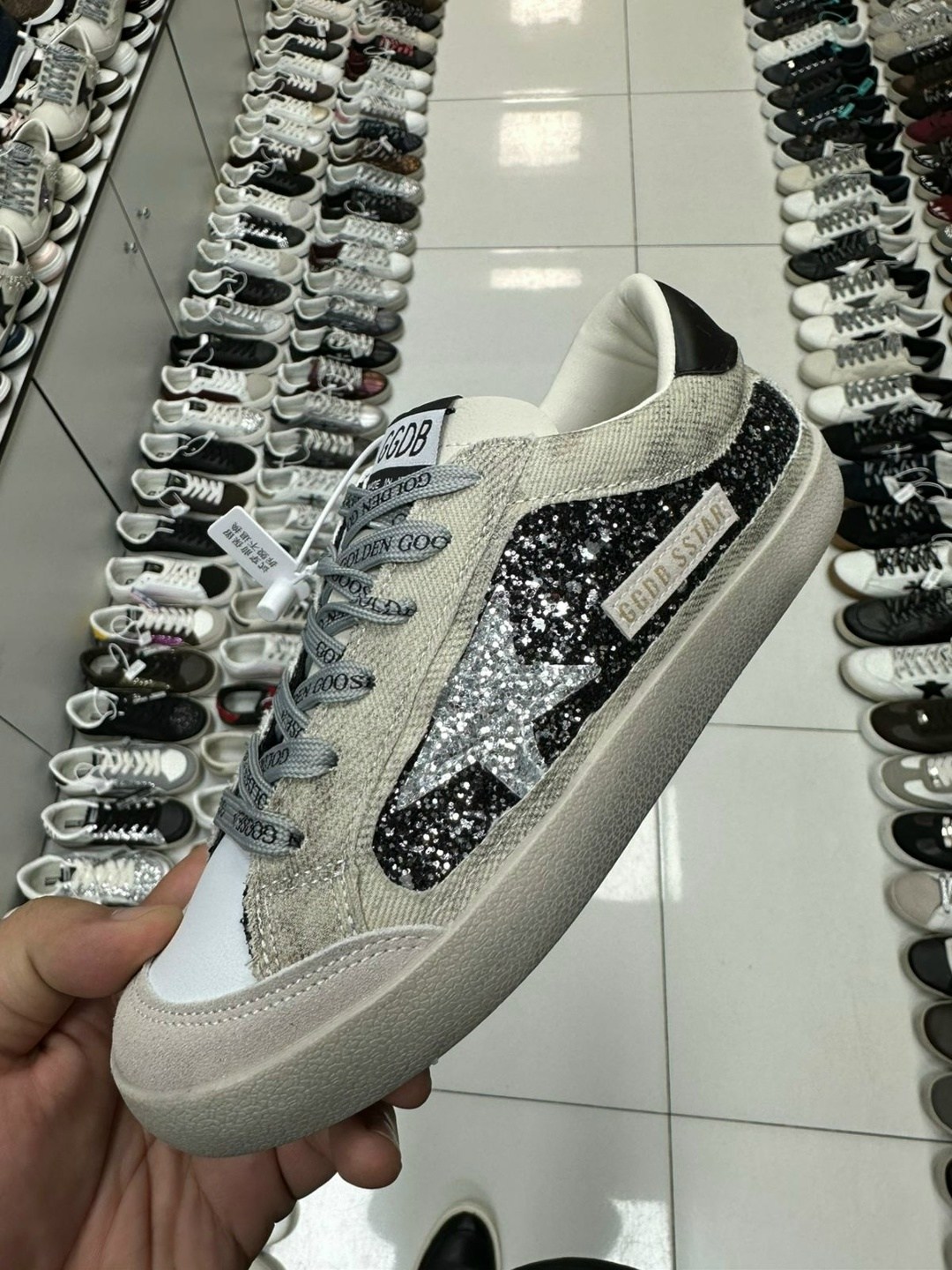 кроссовки golden goose,,golden goose super star,кеды golden goose,кроссовки vintage havana wow цвет camo glitter