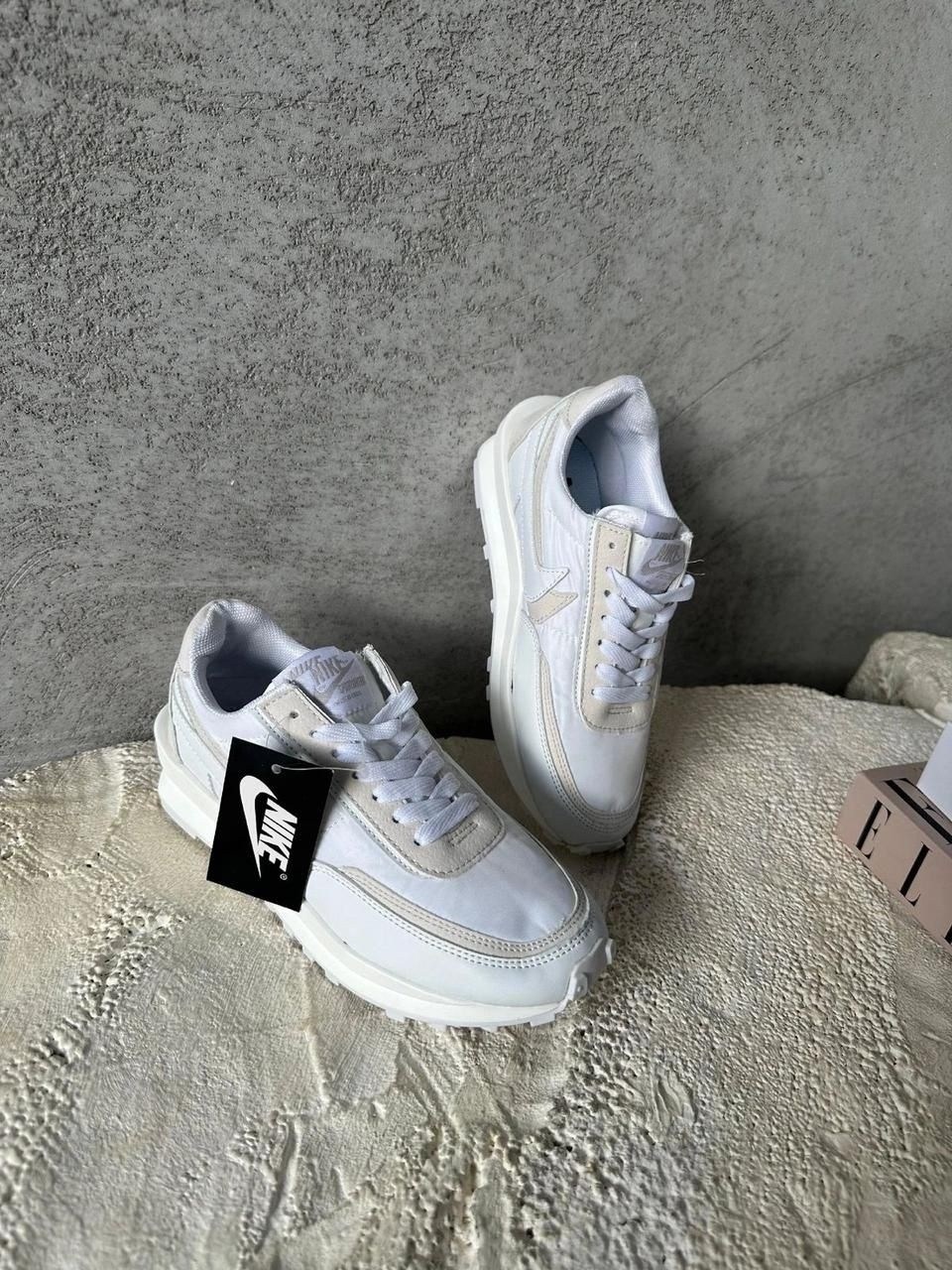 женские кроссовки nike,кроссовки,кроссовки женскиe,sacai x nike ldv waffle white nylon,кросовки женские
