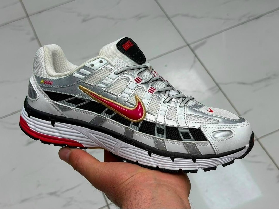 nike p-6000 кроссовки,nike p 6000,nike p 6000 white,nike p 6000 metallic silver,nike p 6000 cnpt metallic silver red