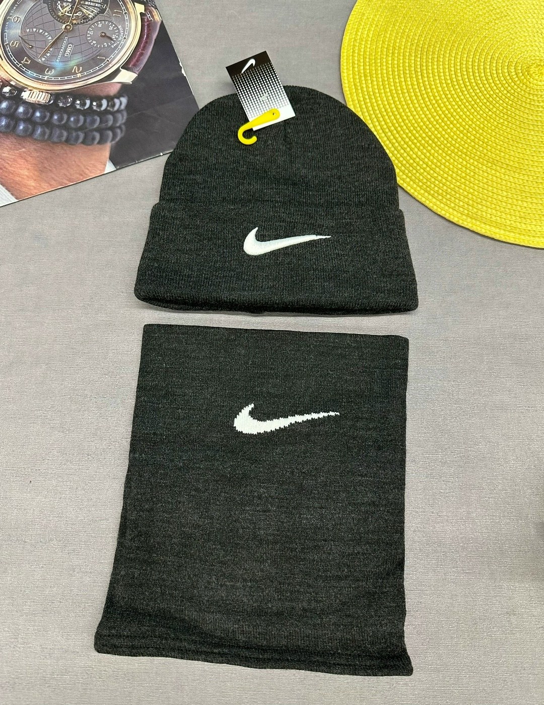 шапка и снуд,шапка со снудом мужская,шапка со снудом nike,комплект шапка и снуд,комплект шапка со снудом
