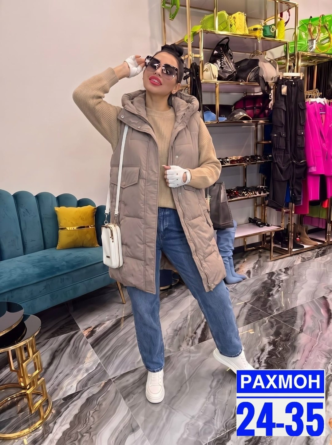 женская жилетка,жилет женский,жилетка удлиненная,одежда пуховик,жилет