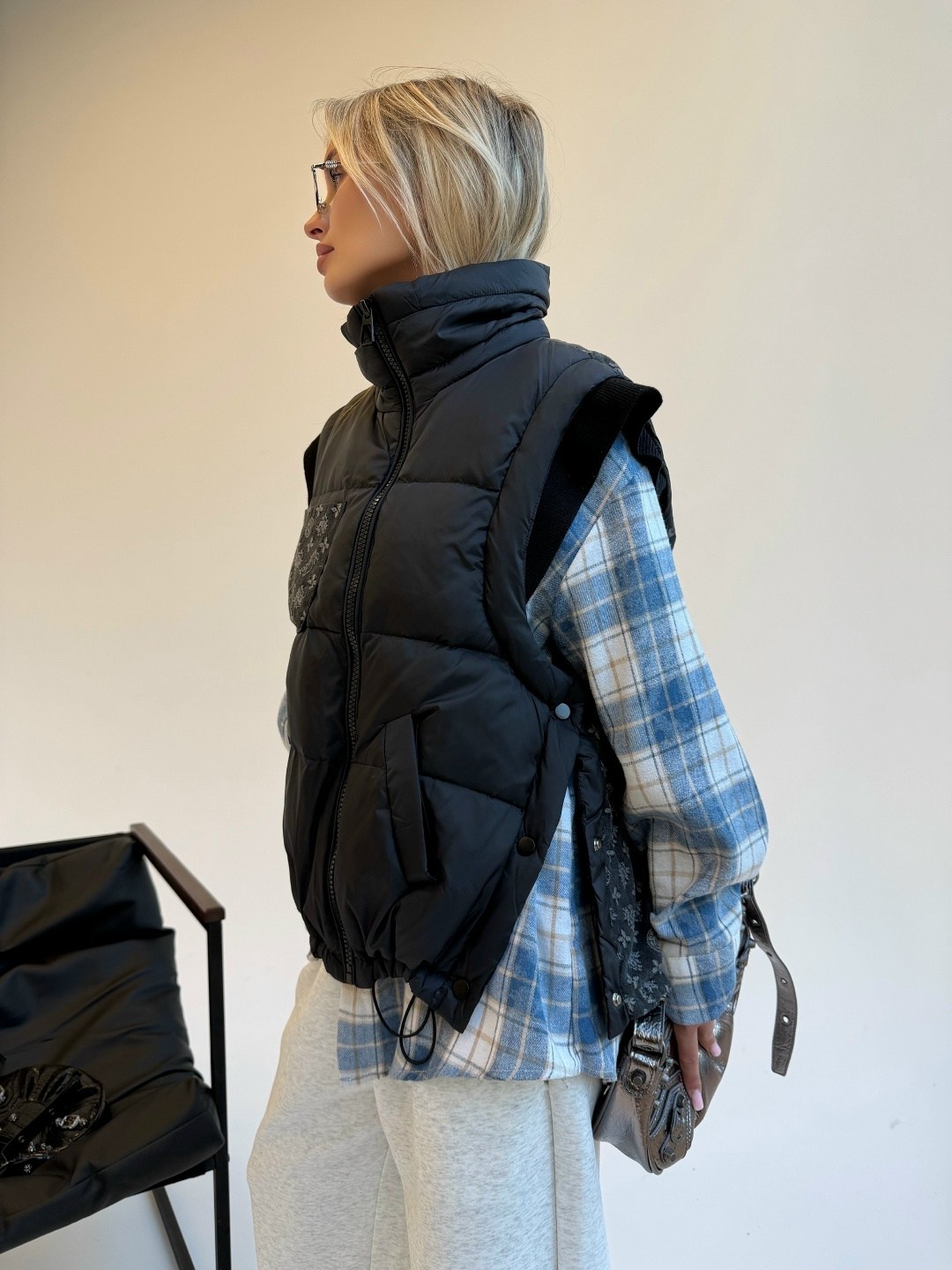 жилетка утепленная болоньевая olso brand,жилетка утепленная болоньевая,жилет на синтепоне,жилетка женская,жилетка демисезонная