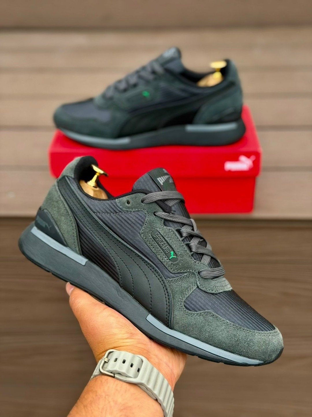 кроссовки puma мужские,кроссовки puma,кроссовки puma rx 737 vintage зеленый,кроссовки puma кроссовки,мужская спортивная  puma зеленая