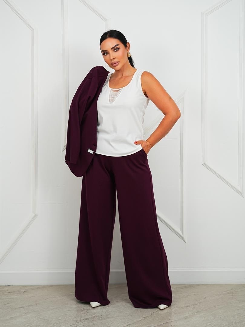 брючный костюм классический go chic,женский брючный костюм anelli 1170 бордо,брючный костюм,костюм брючный женский классический,базовые брючные костюмы