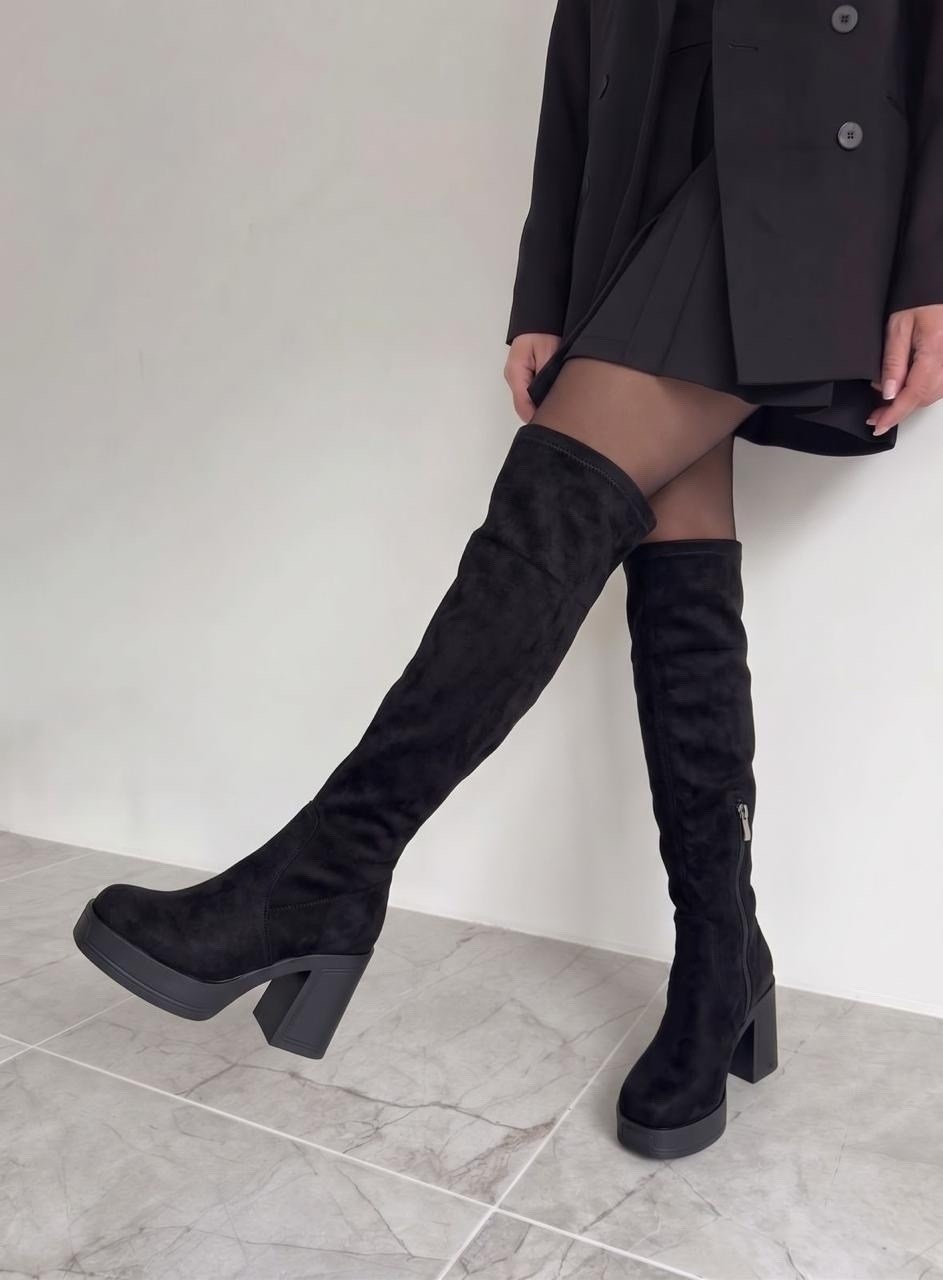rockport сапоги женские замшевые черные,сапоги зимние черные замшевые на толстом каблуке высокие,замшевые сапоги,ботфорты на каблуке,ботфорты женские