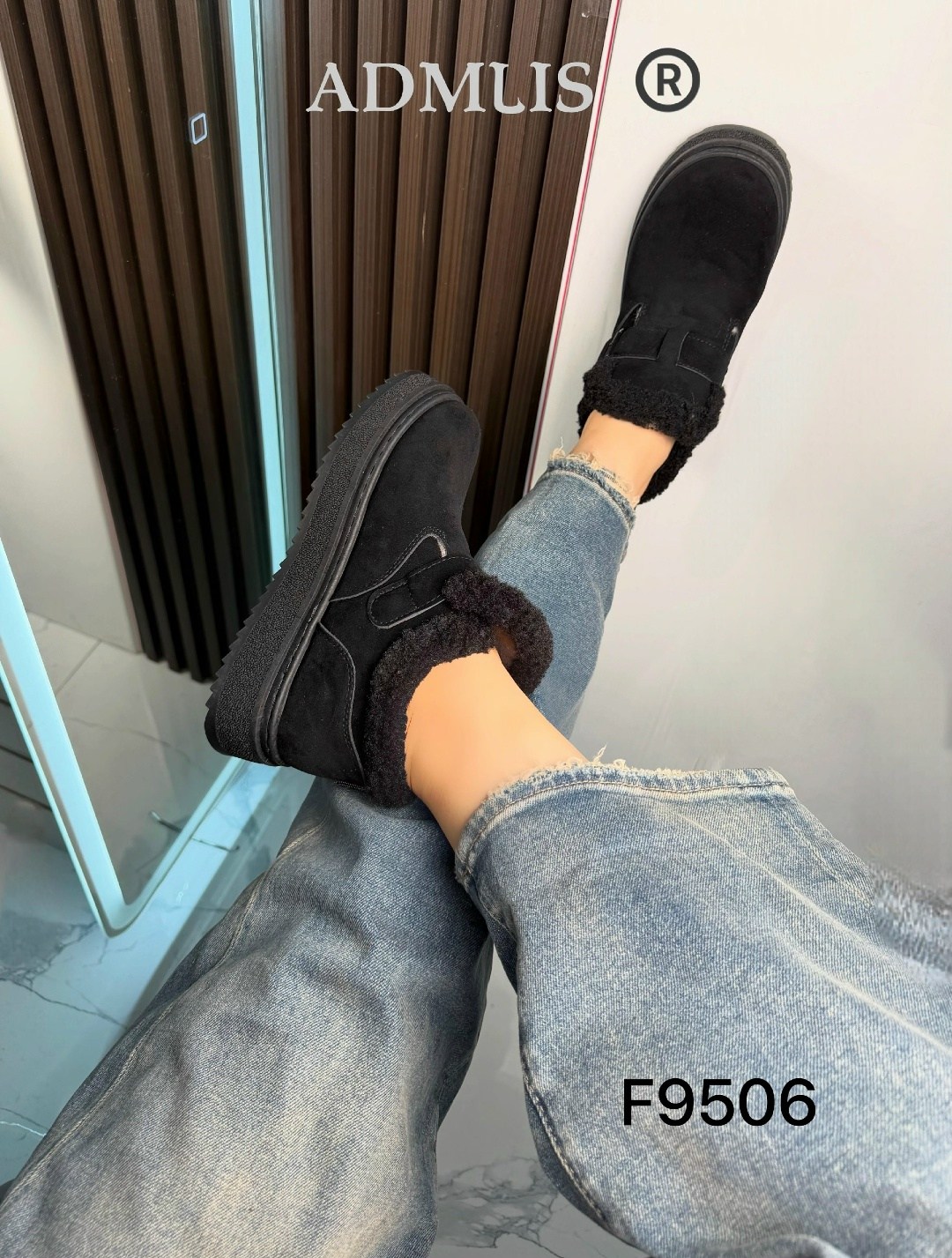 лоферы зимние короткие замшевые ciaociao store,,угги,угги женские,женская  зимняя