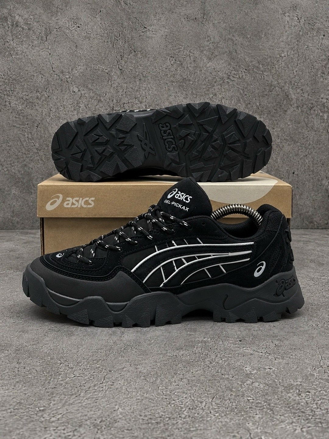 кроссовки-gel-pickax asics,asics gel-pickax "black" кроссовки,кроссовки asics gel,кроссовки asics gel kahana 8,мужские кроссовки asics gel pickax черные