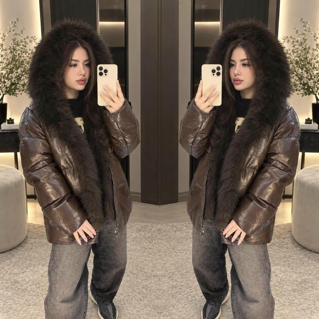 пуховик натуральный мех,короткий пуховик с натуральным мехом ss&style,куртка пуховик с натуральным мехом,пуховик женский,пуховик короткий с натуральным мехом