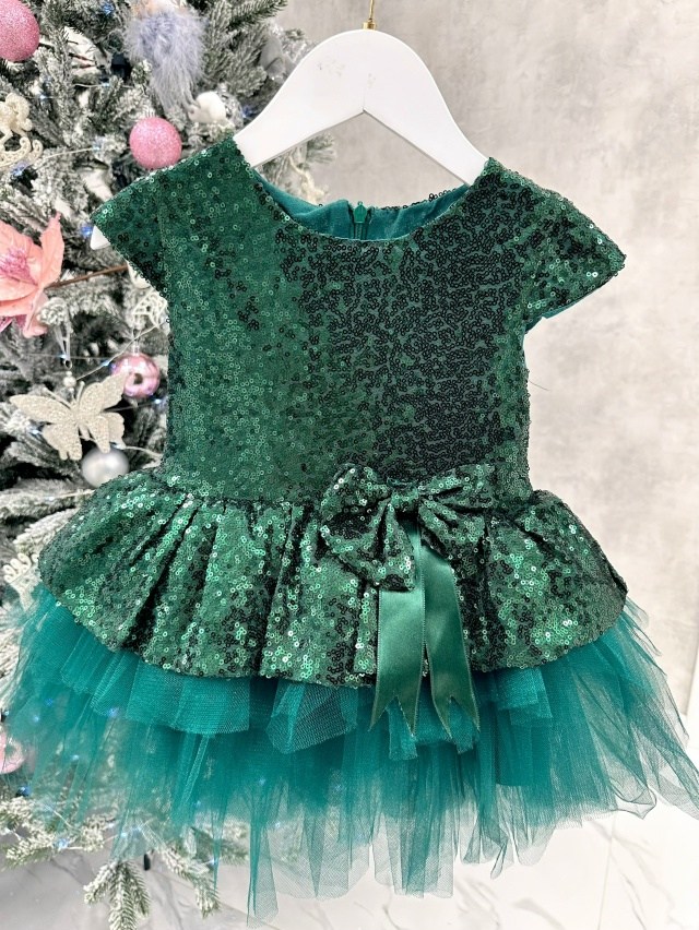 платье на девочку,детская платье,платье на девочку детское,платье из пайеток,зеленое платье для девочки