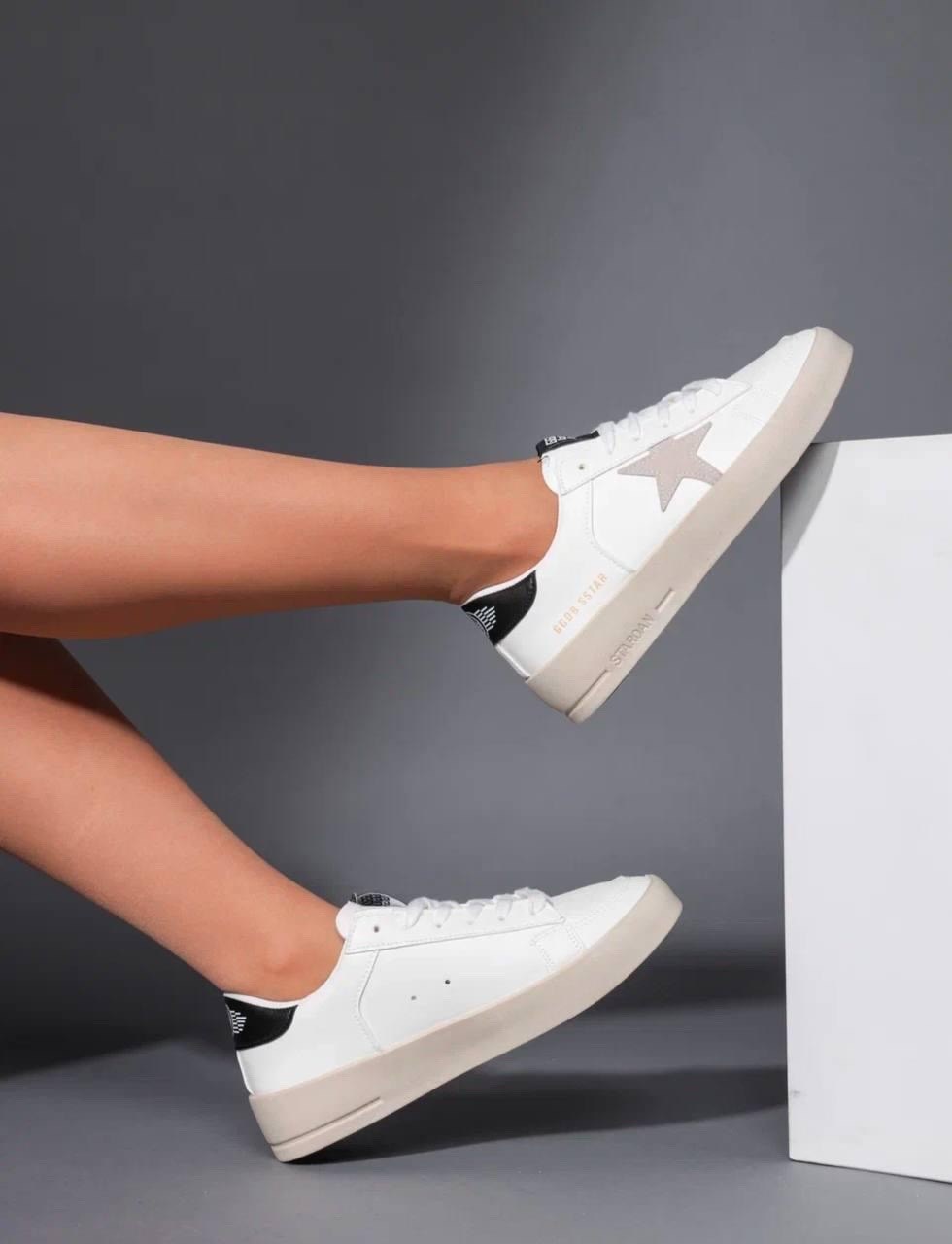 golden goose white & grey clean superstar sneakers,golden goose superstar white leather sneakers,кроссовки golden goose,кеды golden goose,golden goose deluxe brand superstar clean leather sneaker