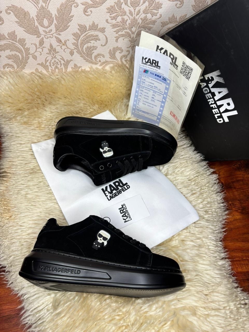 кроссовки karl lagerfeld,,кожаные кроссовки karl lagerfeld,кроссовки karl lagerfeld черный,черные кроссовки