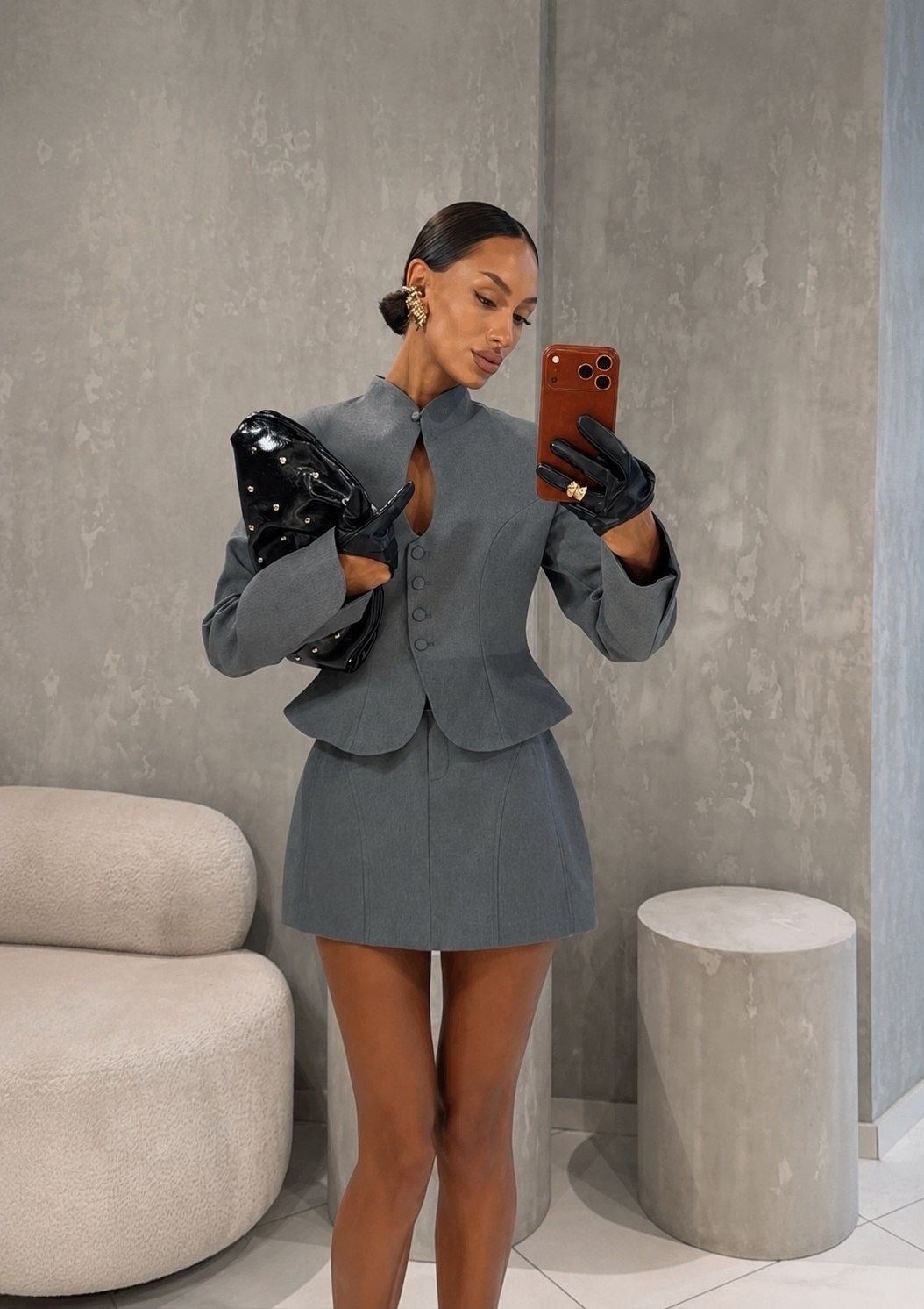 платье пиджак с юбкой top wear цвет серый графит,костюм с юбкой,платье-пиджак,костюм пиджак и юбка,пиджак с юбкой