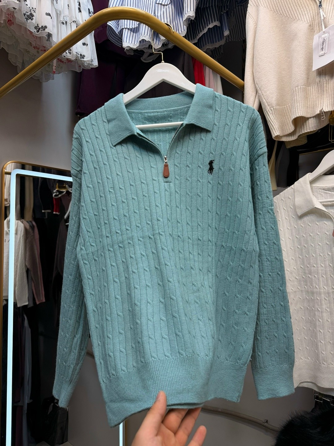 polo ralph lauren свитер,кофта поло,женская кофта,свитер с воротником,свитер