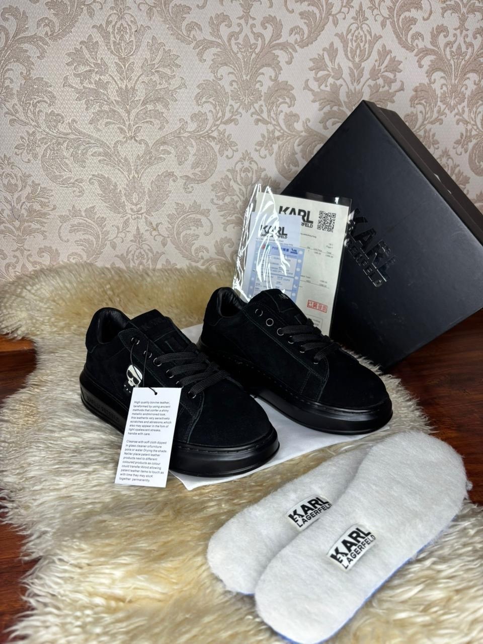 кроссовки karl lagerfeld,,кожаные кроссовки karl lagerfeld,кроссовки karl lagerfeld черный,черные кроссовки