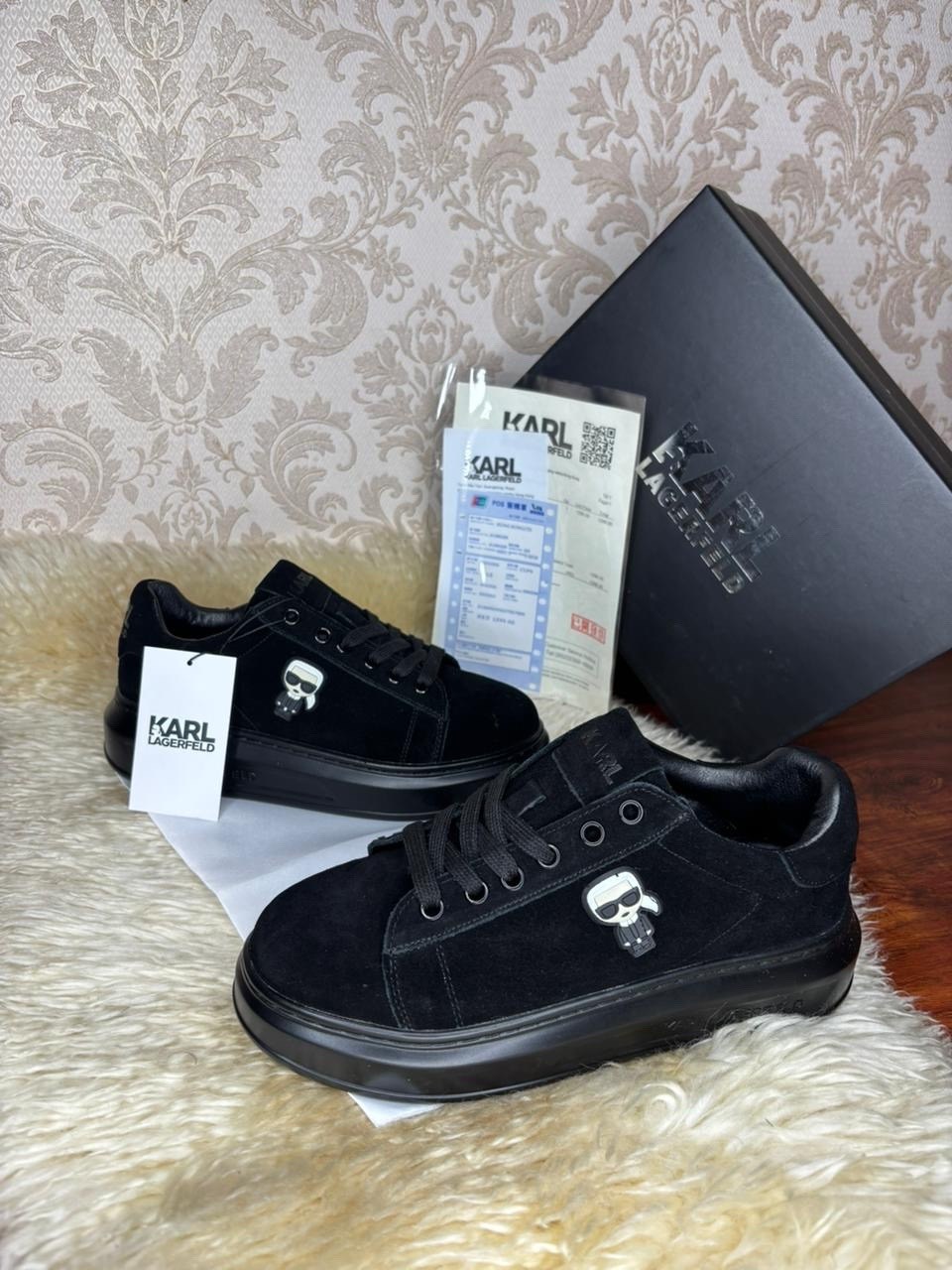 кроссовки karl lagerfeld,,кожаные кроссовки karl lagerfeld,кроссовки karl lagerfeld черный,черные кроссовки