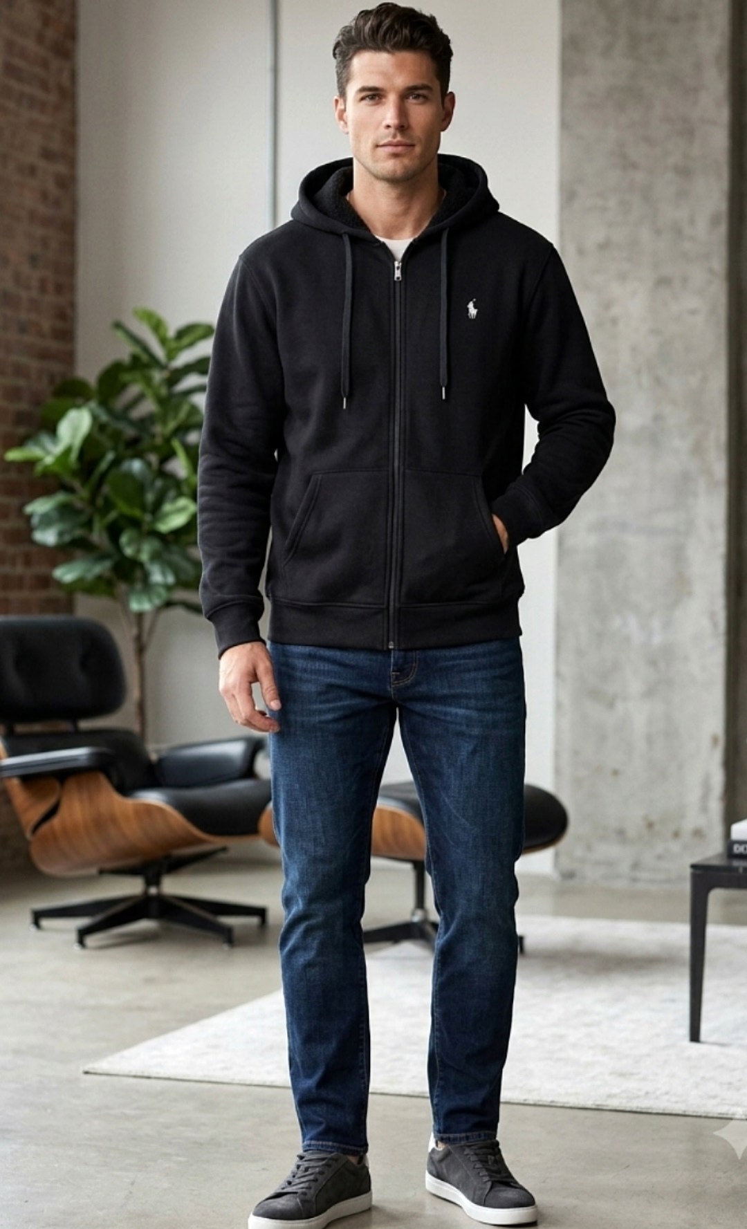 спортивная толстовка polo ralph lauren темно-синий,кофта на молнии,толстовка,толстовка на молнии,толстовка с капюшоном