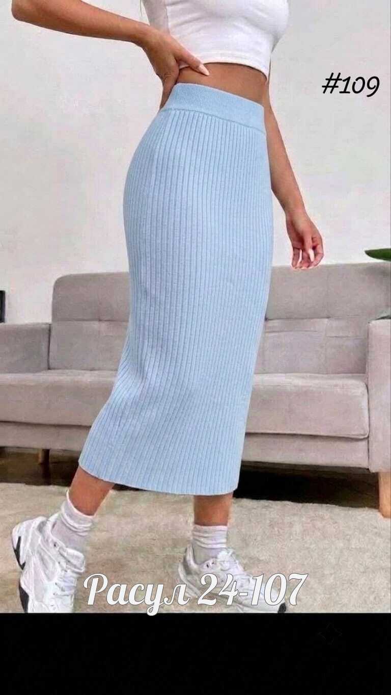 shein ezwear юбка с высокой талией вязаный в рубчик,трикотажная юбка,вязаная юбка,юбка женская,юбка вязаная лапша