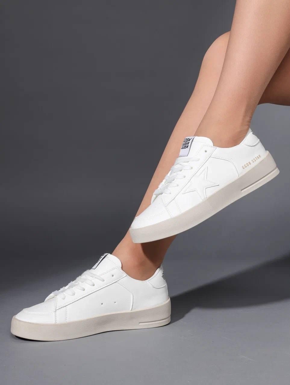 golden goose white & grey clean superstar sneakers,golden goose superstar white leather sneakers,кроссовки golden goose,кеды golden goose,golden goose deluxe brand superstar clean leather sneaker