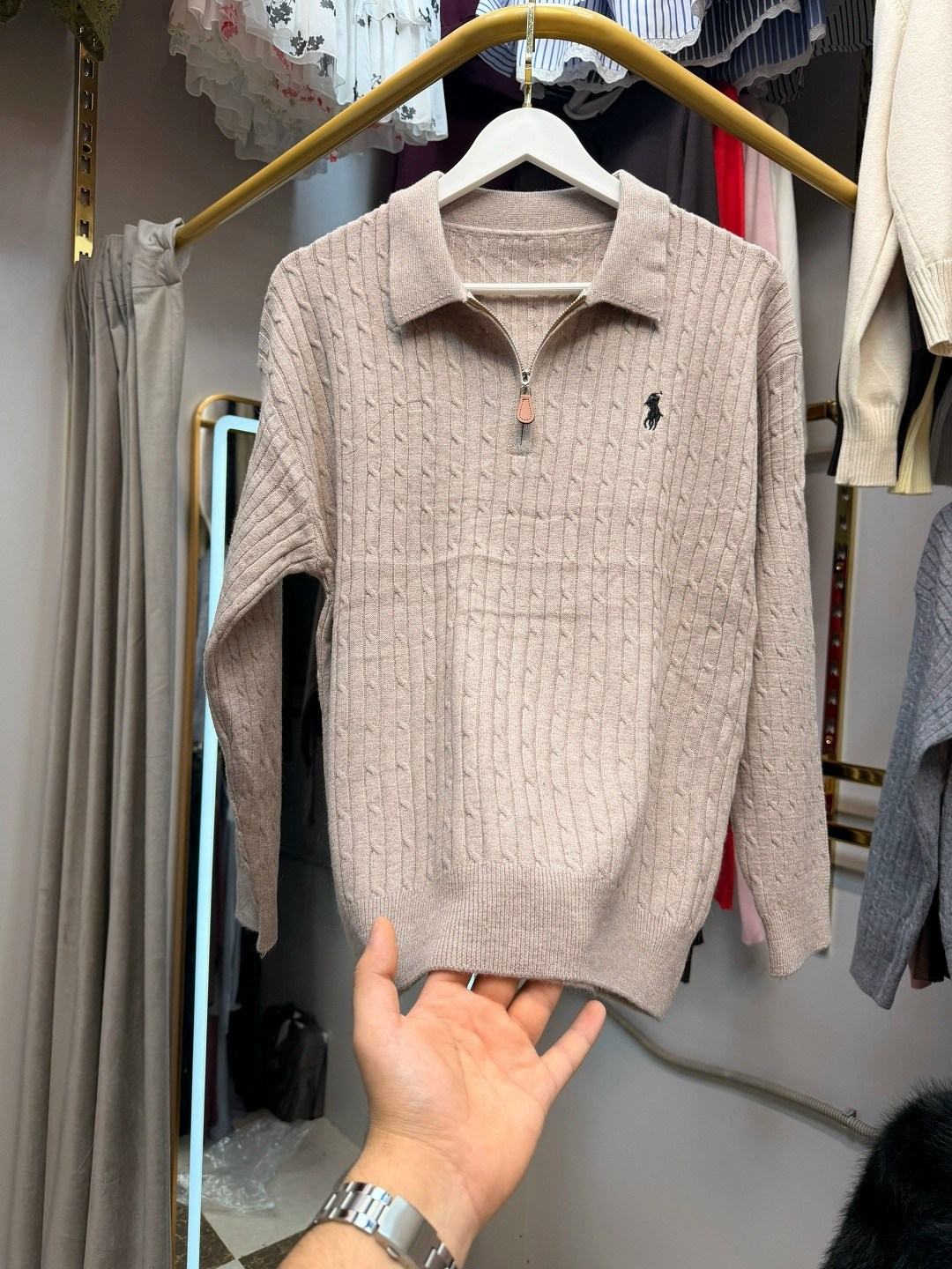 polo ralph lauren свитер,кофта поло,женская кофта,свитер с воротником,свитер