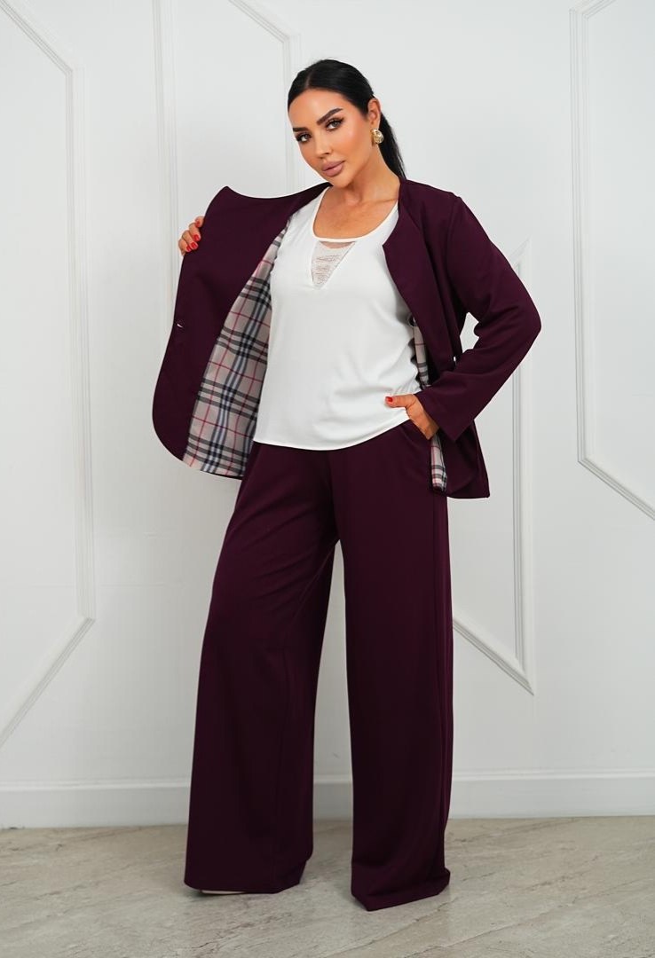 брючный костюм классический go chic,женский брючный костюм anelli 1170 бордо,брючный костюм,костюм брючный женский классический,базовые брючные костюмы