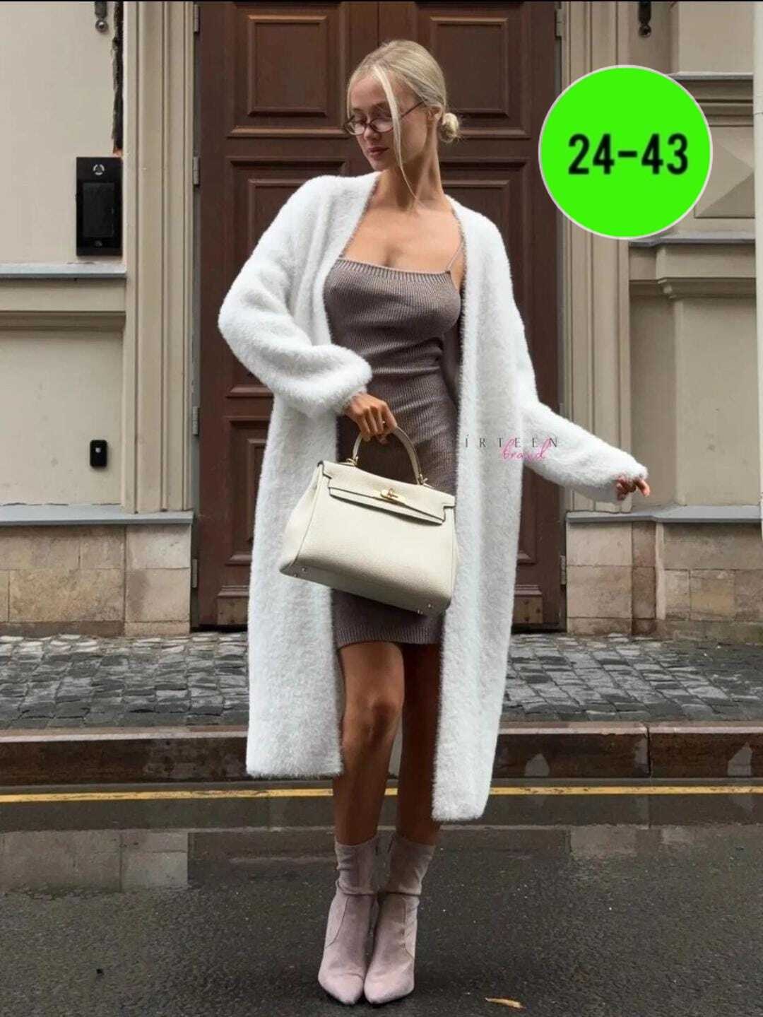 кардиган пушистый длинный оверсайз thirteen brand цвет белый,кардиган пушистый длинный оверсайз thirteen brand,кардиган,кардиган пушистый,женский длинный кардиган