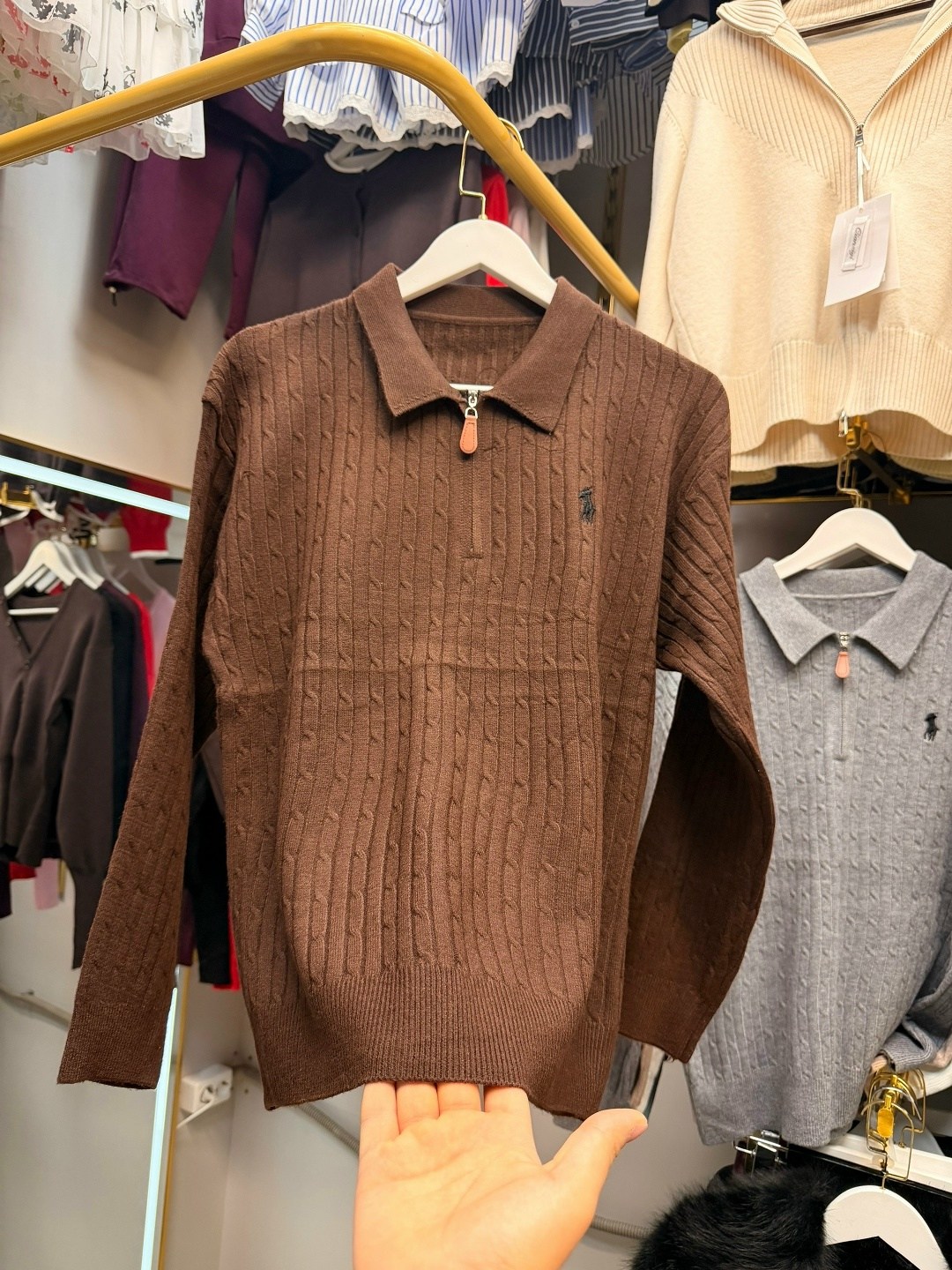 polo ralph lauren свитер,кофта поло,женская кофта,свитер с воротником,свитер