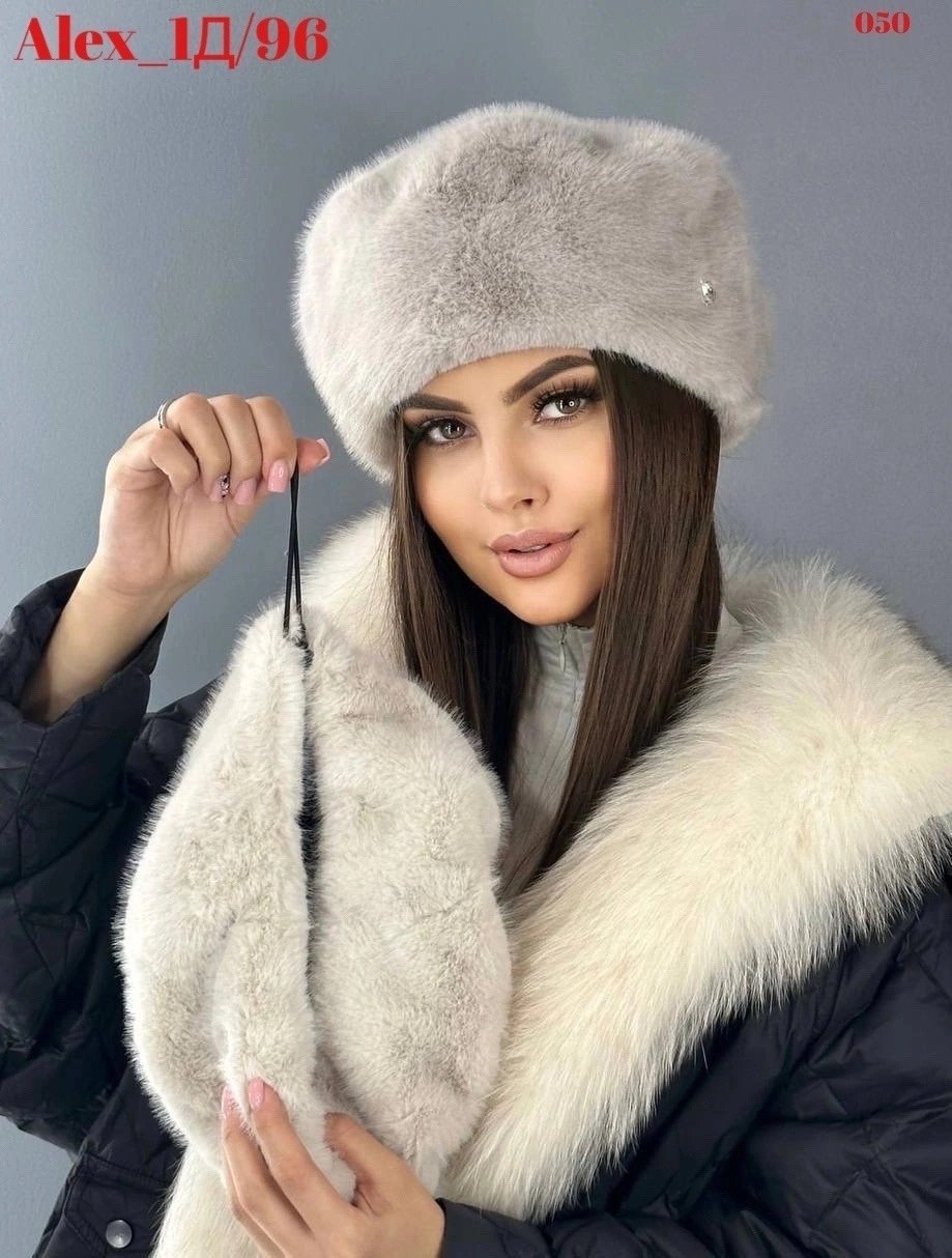 женская зимняя пушистая шапка ушанка из ангоры,женская зимняя шапка,шапка меховая женская,женская меховая шапка зима с подворотом коричневый,меховая шапка