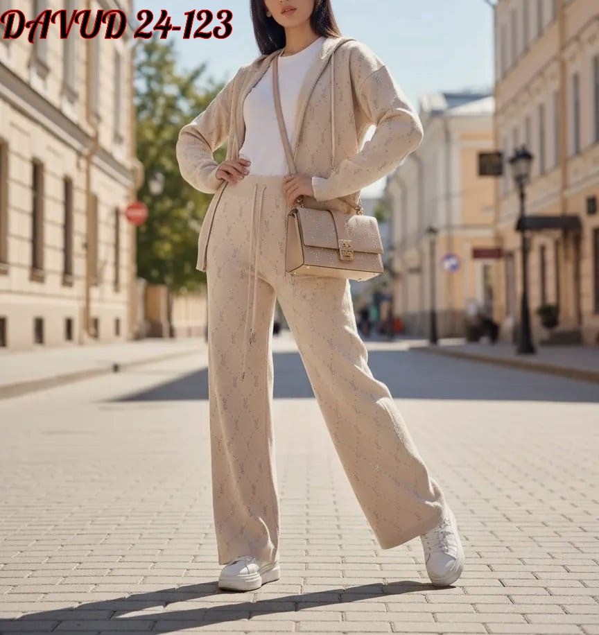 трикотажный костюм,вязаный костюм свитшот и брюки trend collection,костюм с брюками,костюм классический,костюм трикотажный женский