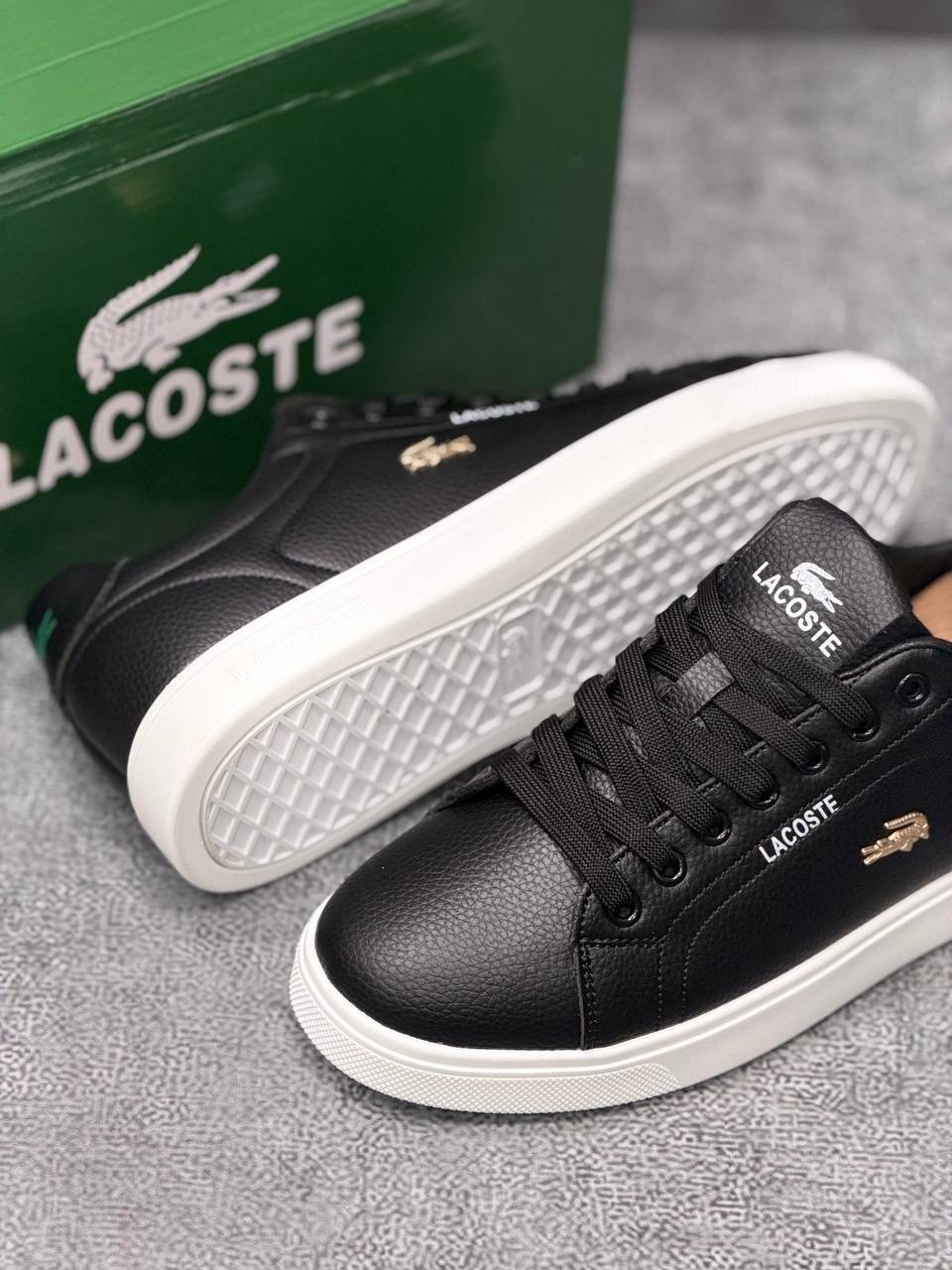 кроссовки lacoste,кеды lacoste,,мужские кроссовки lacoste чёрный, лакоста