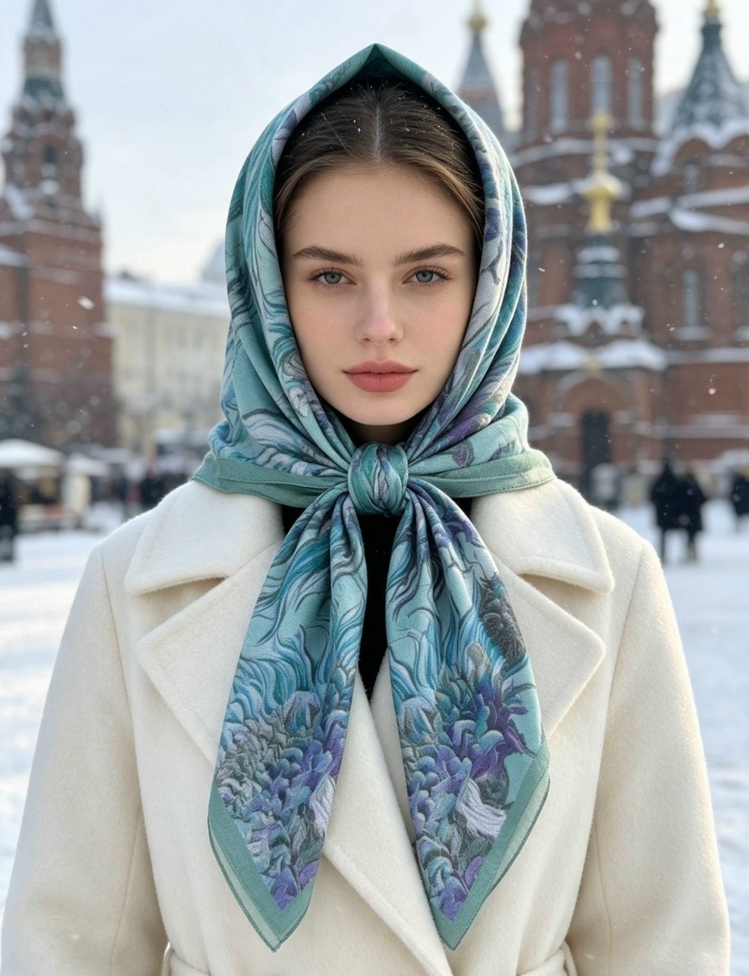 девушка,модные платки,модные шарфы,шарфы и платки,шарф шарфы