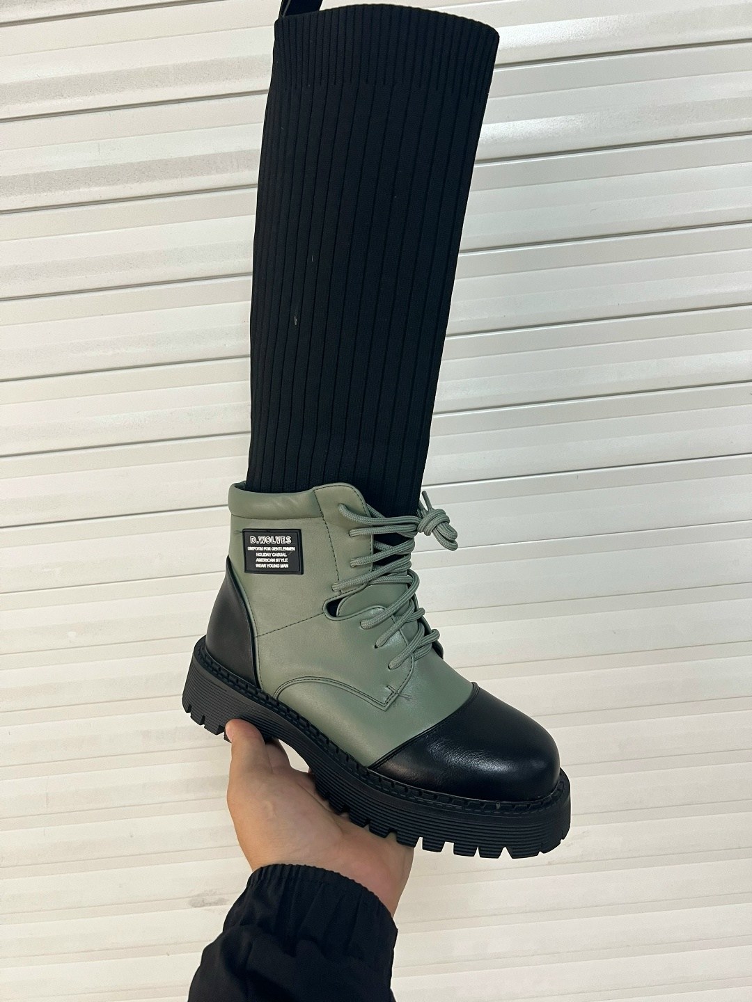 ботинки,ботинки женские,,ботинки цвета хаки, женская