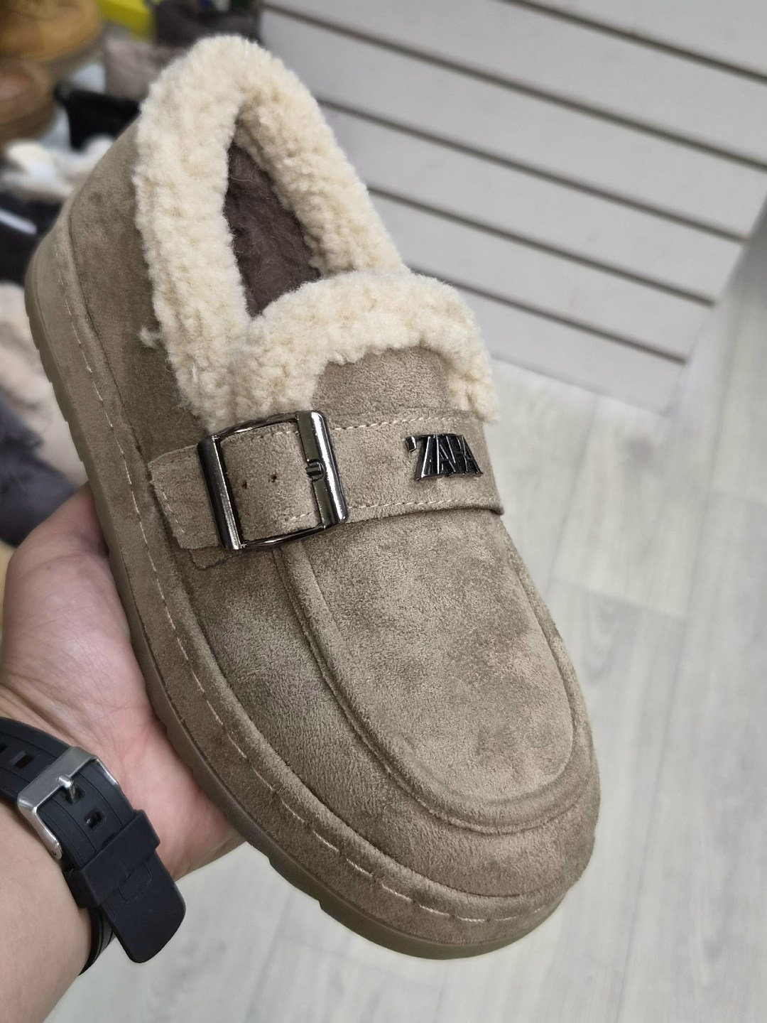 ,лоферы женские brunello cucinelli a120478 зимние серые,зимние лоферы женские с мехом, женская,лоферы с мехом
