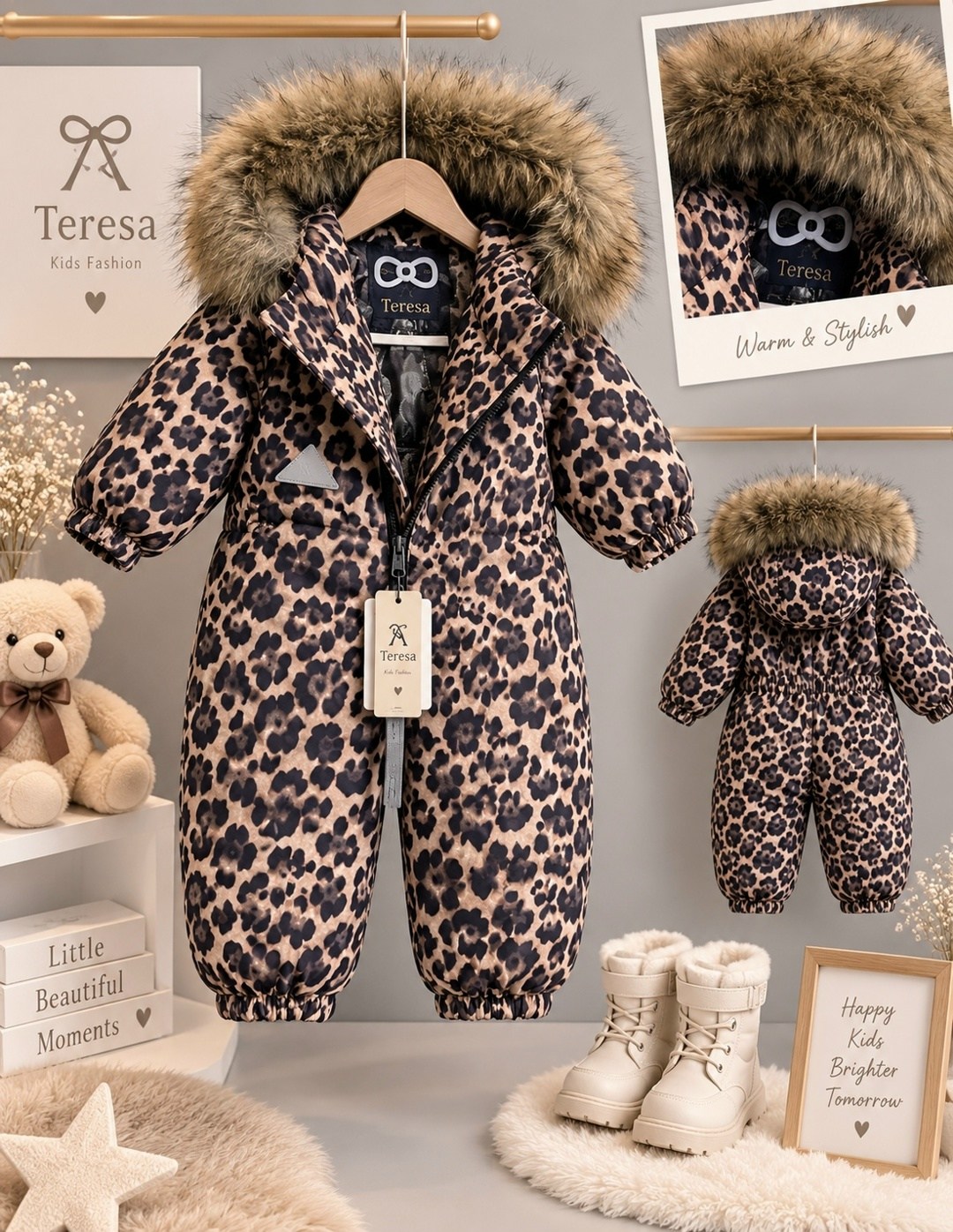 комбинезон anna teresa fashion размер 98 леопард,комбинезон детский зимний hippo kids,утепленный зимний комбинезон с опушкой at-fashion,комбинезон anna teresa fashion размер 86 леопард,комбинезон детс