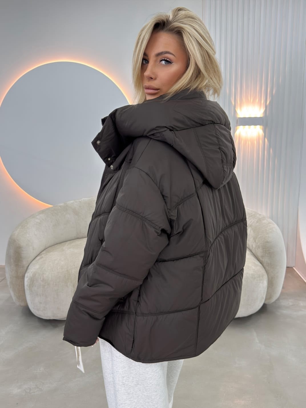куртка зимняя с капюшоном hd fashions,демисезонная куртка,женская демисезонная куртка,куртка оверсайз,куртка