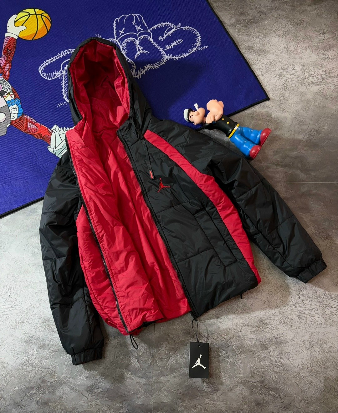 куртка-пуховик jordan essential puffer da9806-010,пуховик jordan,пуховик jordan essential,пуховик jordan essential puffer jacket black,куртка jordan