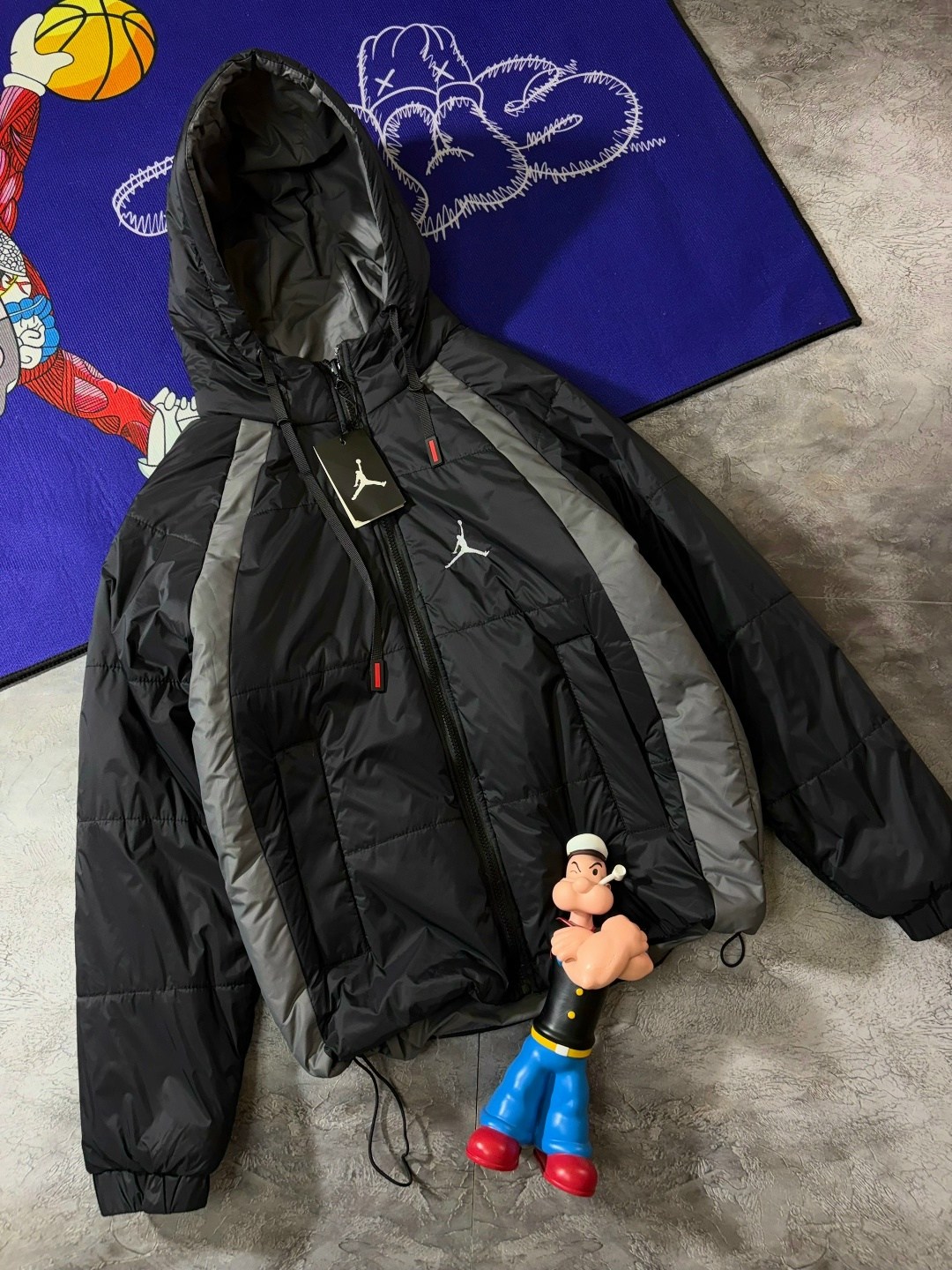 куртка-пуховик jordan essential puffer da9806-010,пуховик jordan,пуховик jordan essential,пуховик jordan essential puffer jacket black,куртка jordan